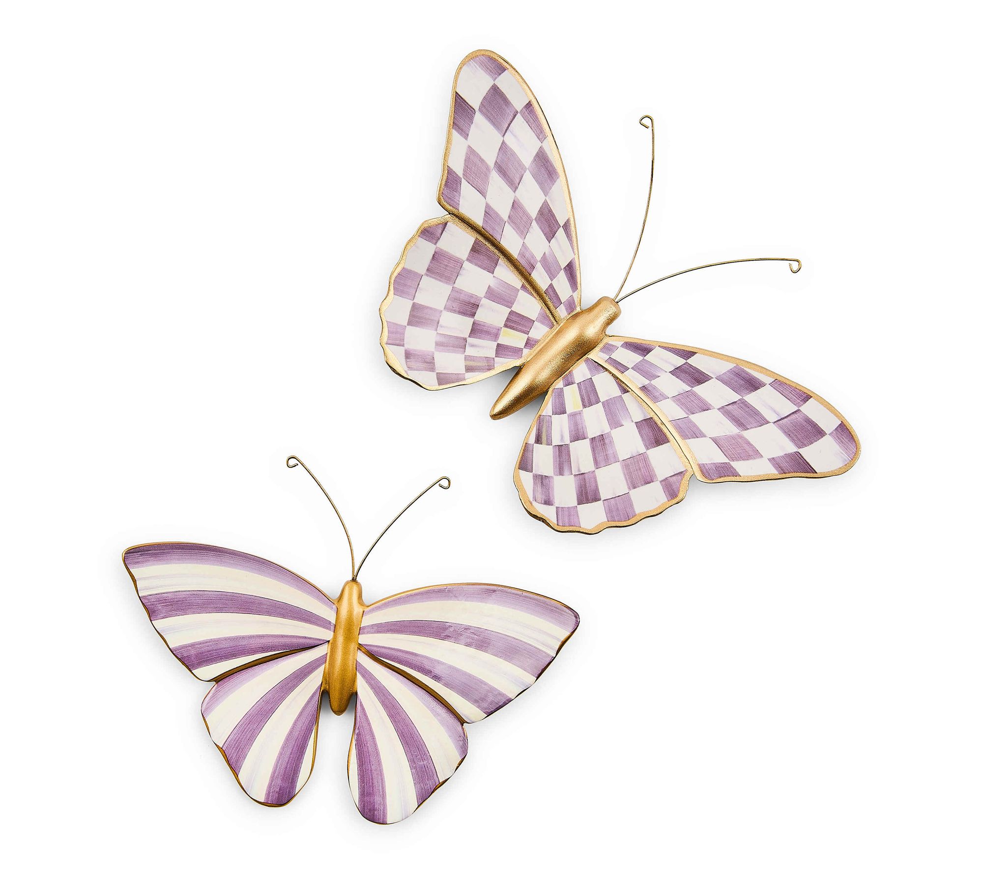 MacKenzie-Childs Violet Butterfly Wall Decor Duo