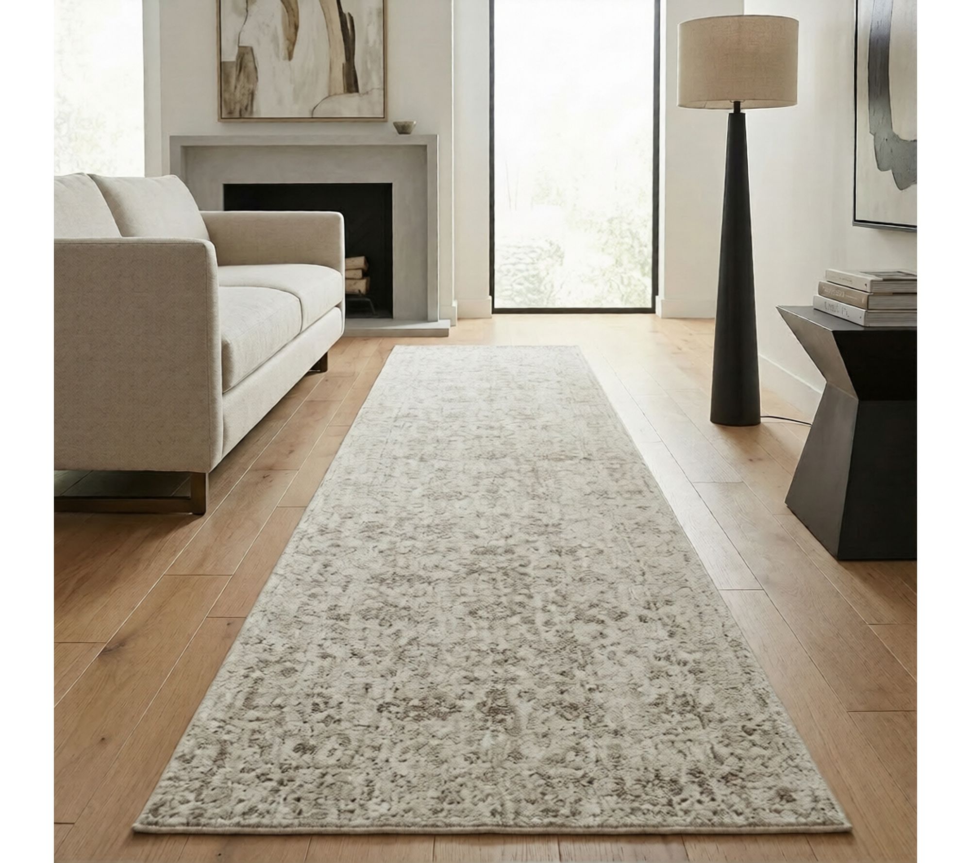 Sealy Easton Abstract Powerloom Runner Rug, 2'6" X 10'