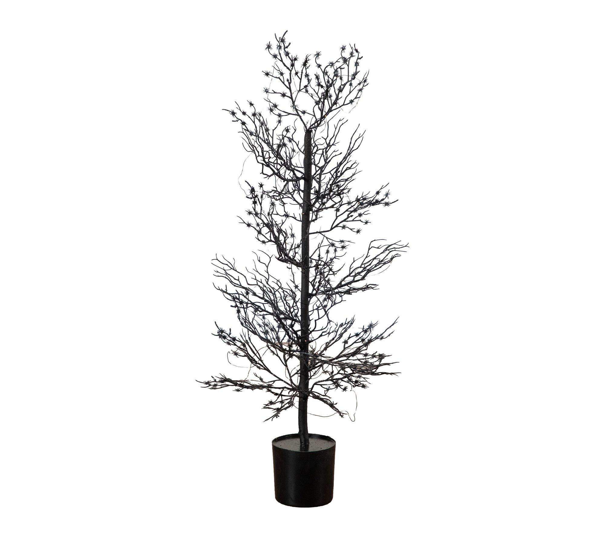 3-ft Pre-Lit Halloween Spider Twig Tree with 80 LED Lights