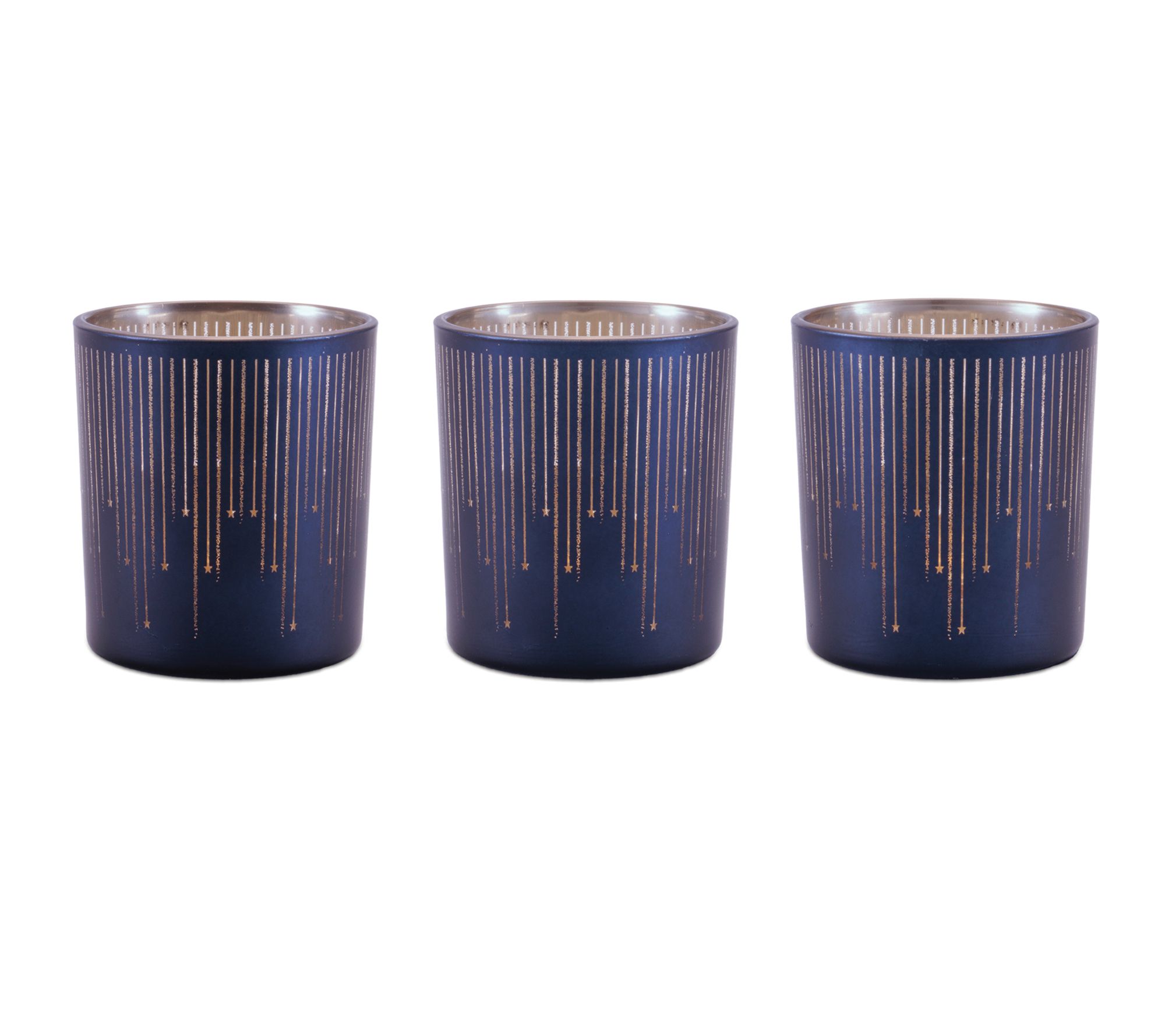 Melrose Patterned Glass Votive Holder (Set of 3)