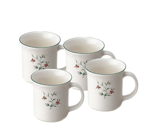 Pfaltzgraff Winterberry Set/4 Coffee Mugs