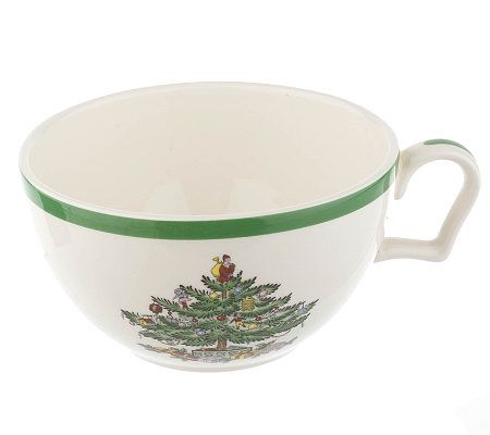 Spode Christmas Tree Tea for One Teapot & Cup Set - QVC.com