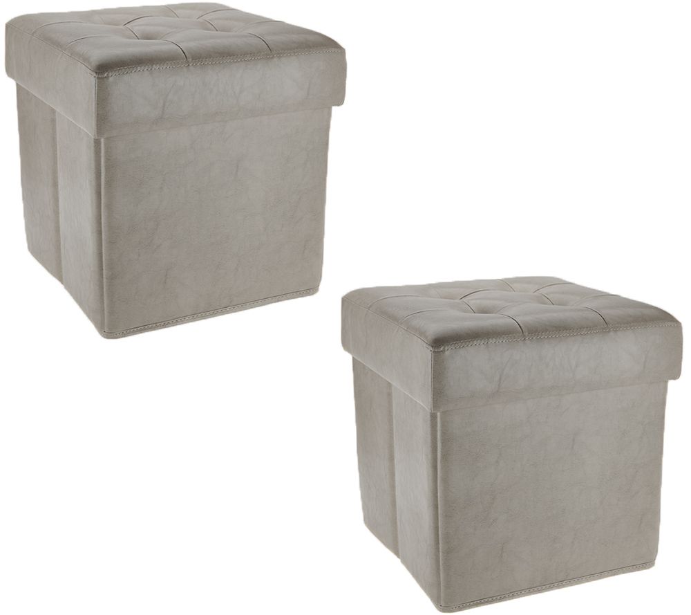 Qvc ottoman deals silver