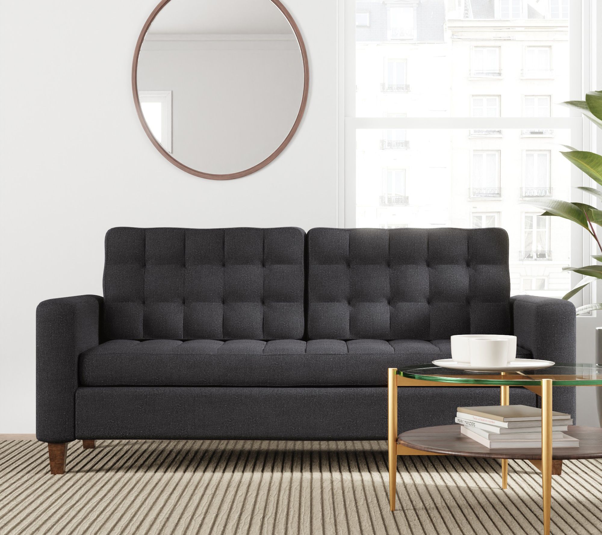 Mayview upholstered deals square arm sofa