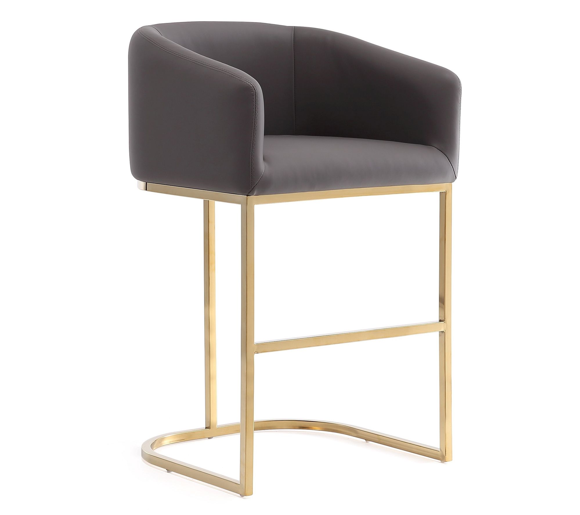 Louvre 36" Stainless Steel Counter Height Bar Sool