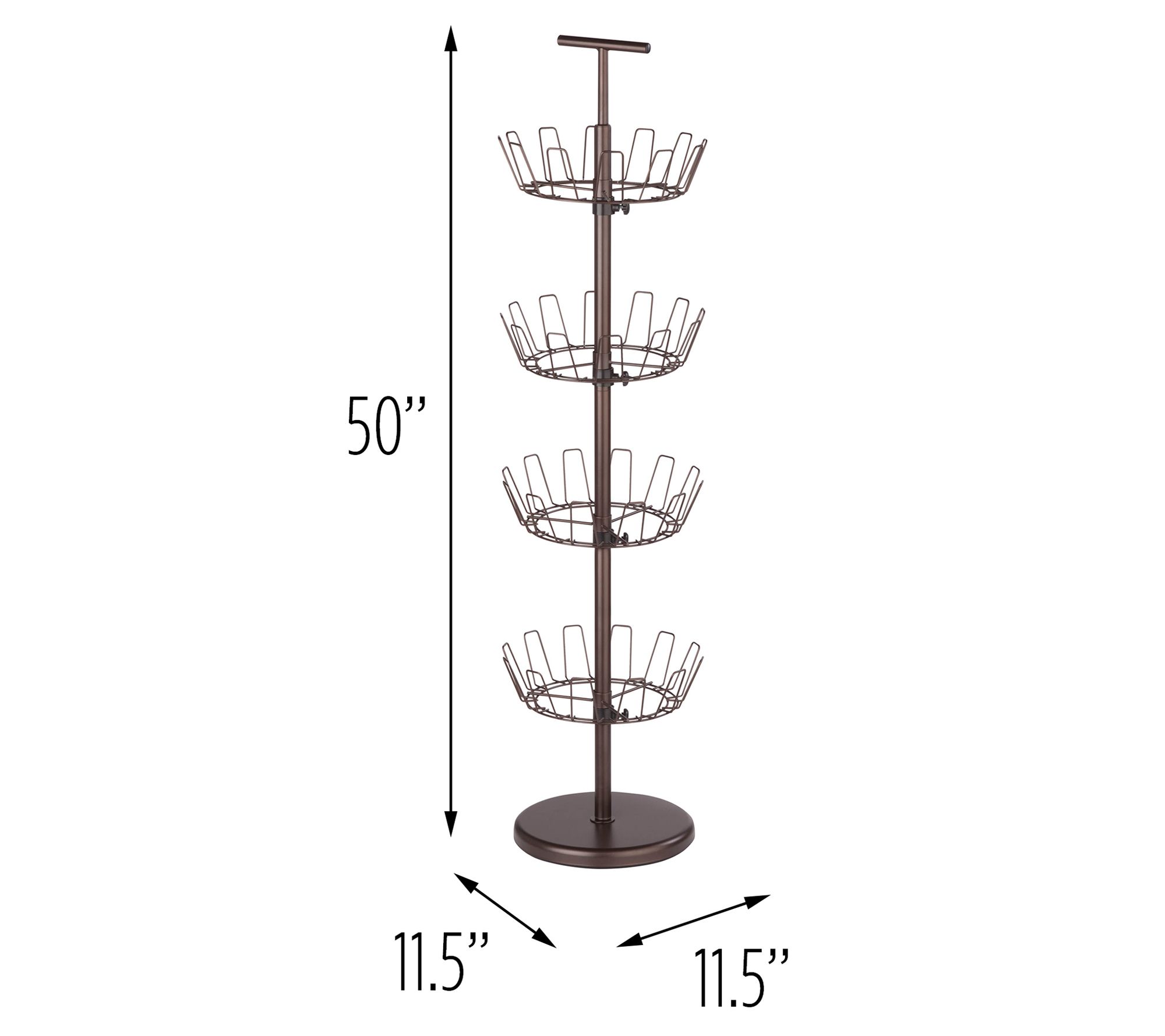 HoneyCanDo 4Tier Shoe Tree