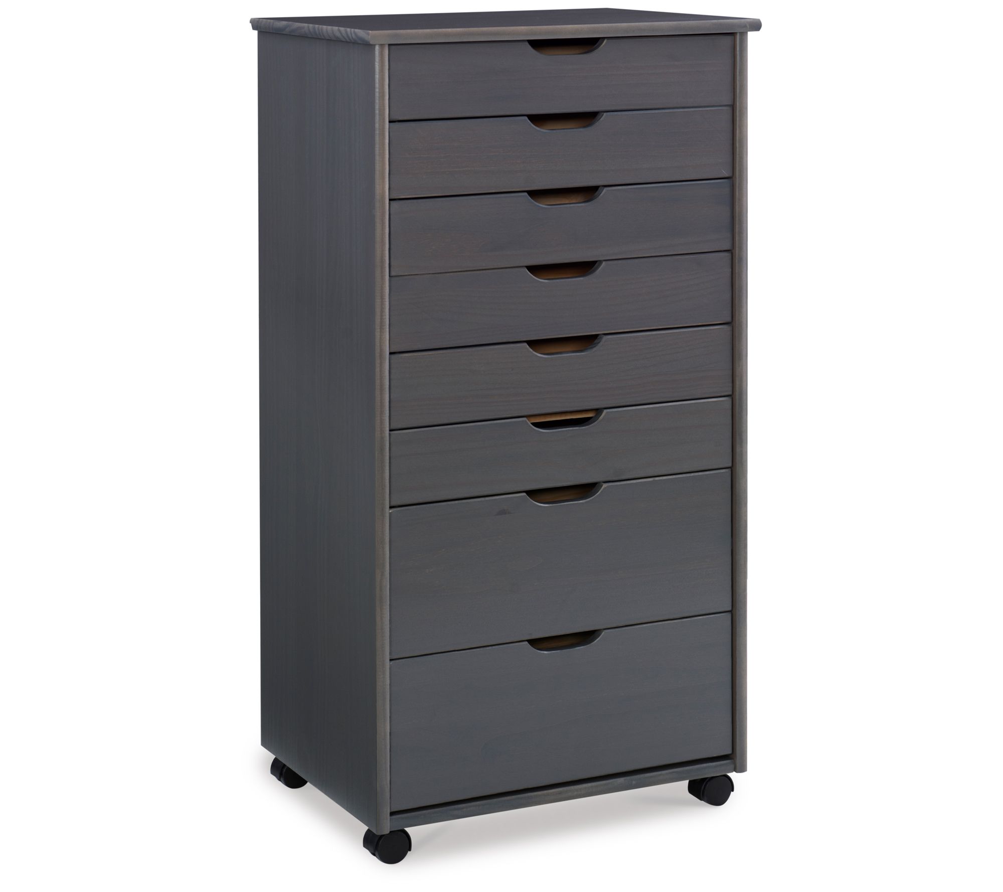 Linon Home Karla 8-Drawer Rolling Storage Cart