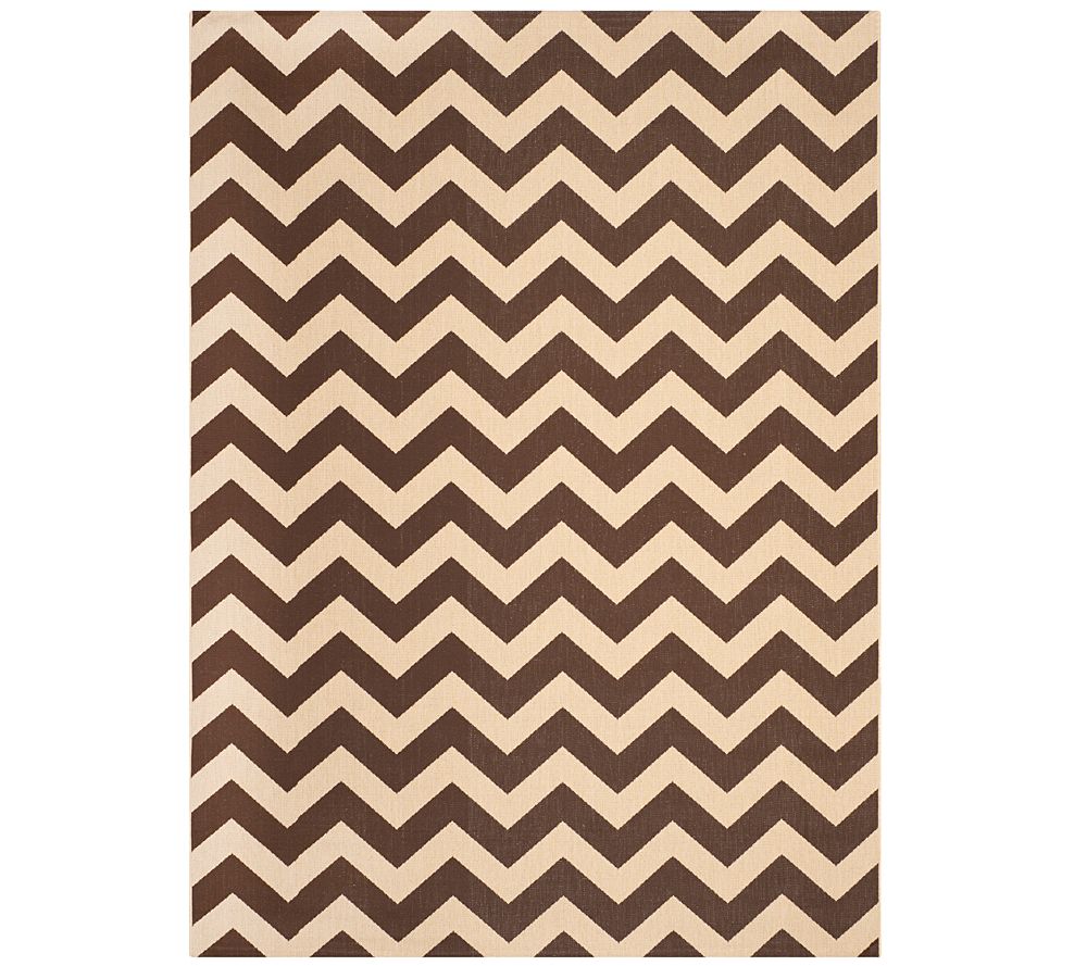 Safavieh 8' x 11' Horizontal Zigzag Indoor/Outdoor Rug