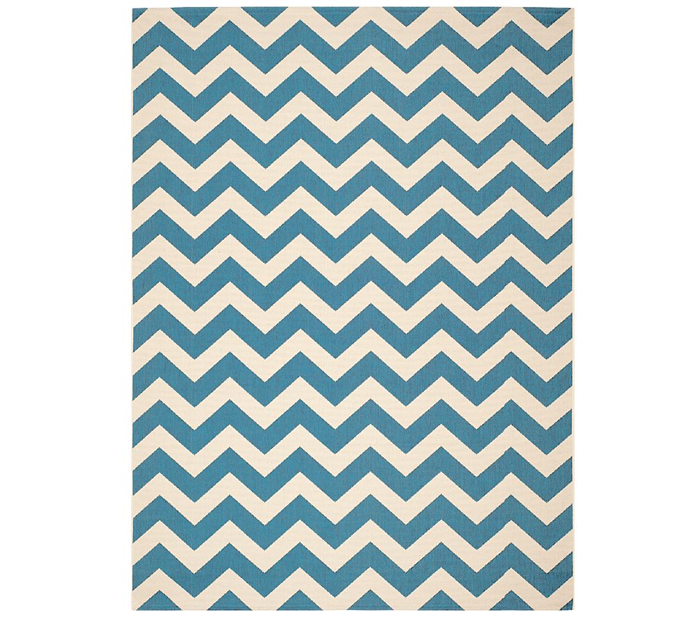 Safavieh 8' x 11' Horizontal Zigzag Indoor/Outdoor Rug