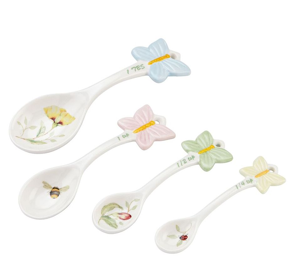 ❤️The Pioneer Woman Measuring Spoons Butterfly Flower Heart Bird NWT￼