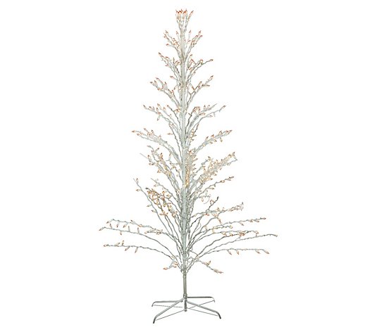 Northlight 6' Christmas Cascade Twig Tree Outdoor Clear Lights