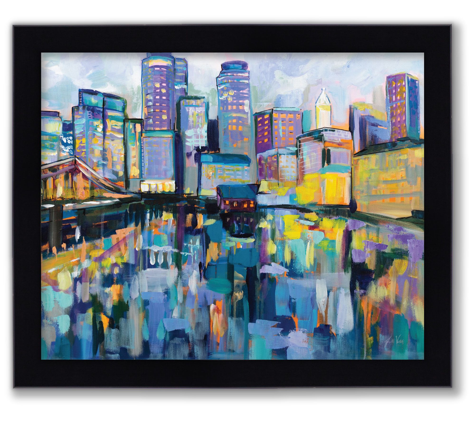 Courtside Market Boston Harbor 8" x 10" FramedWall Art