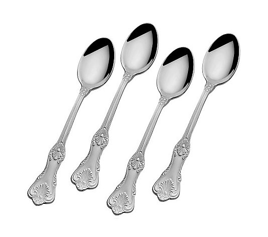 Wallace Hotel 18 10 Stainless Steel Set Of 4 Demi Spoons Qvc Com - Wallace 18 10 Stainless Steel Flatware Patterns