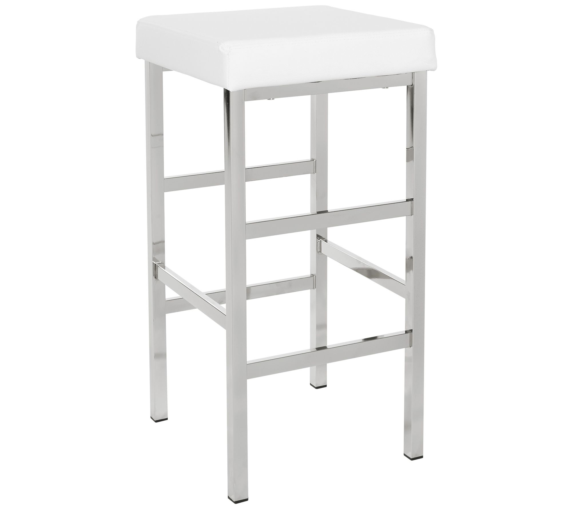 OSP Home Furnishings 30" Chrome Backless Stool