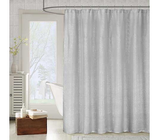 Kensie Metallico Sparkle Metallic, Qvc Shower Curtains