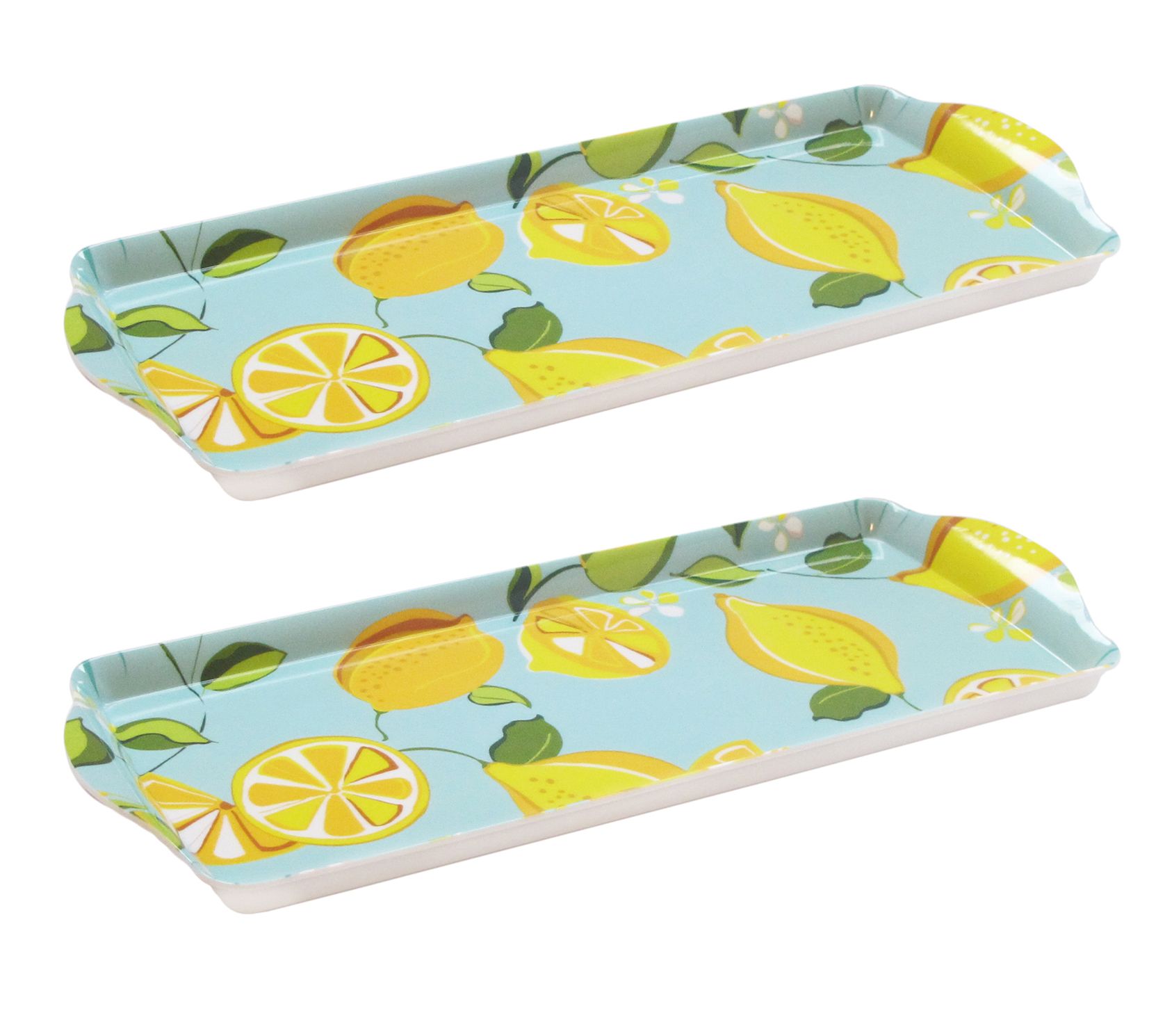 Trina Turk Set of 2 Melamine Serving Trays