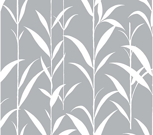 NextWall Bamboo Leaves Peel and Stick WallpaperRoll