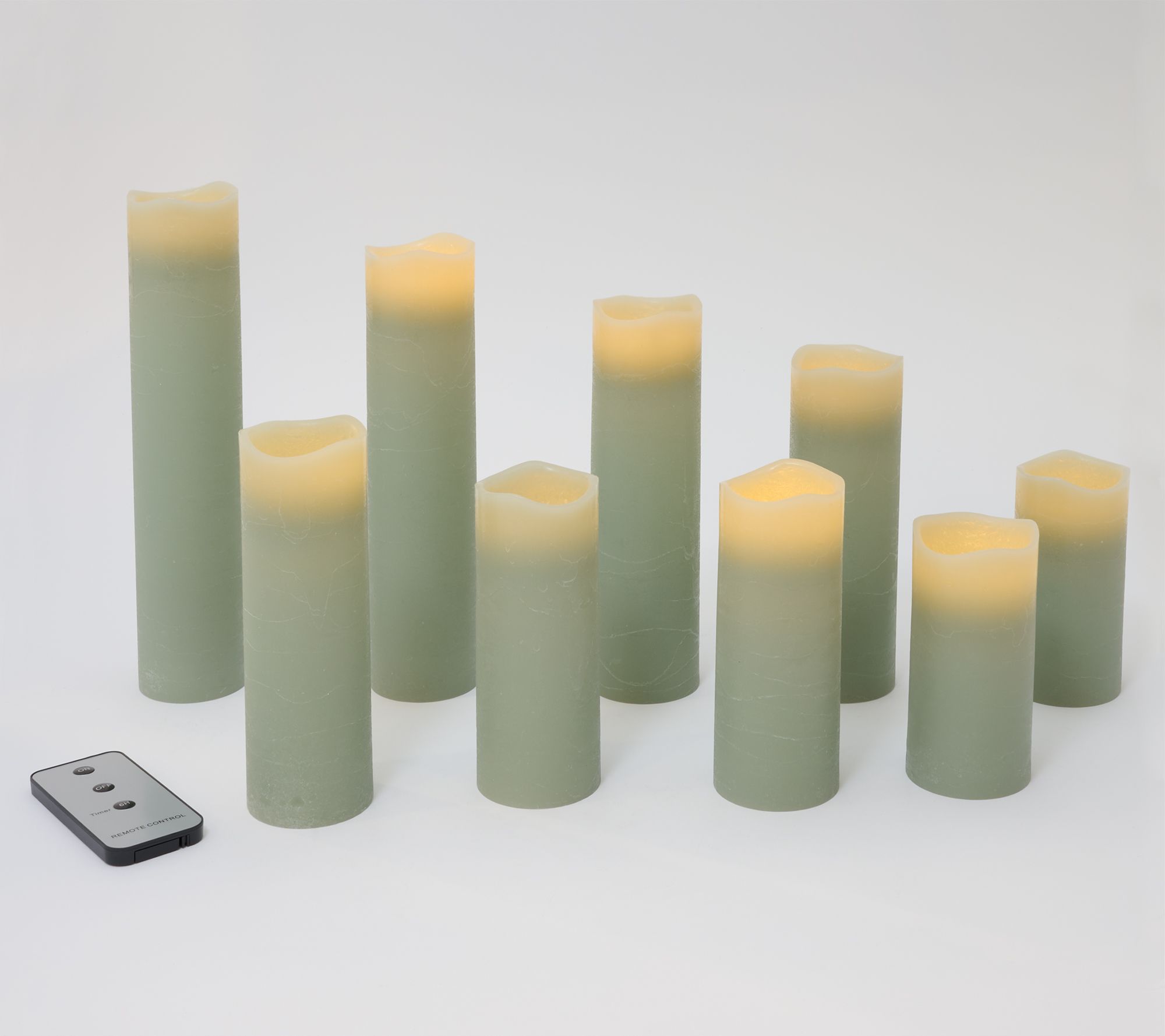 Home Reflections Set of 9 Assorted Mini Pillar Candles