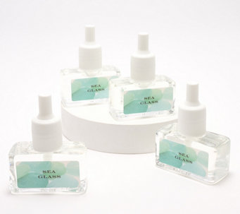 HomeWorx by Slatkin & Co. Set of 4 Sea Glass Diffuser Oils