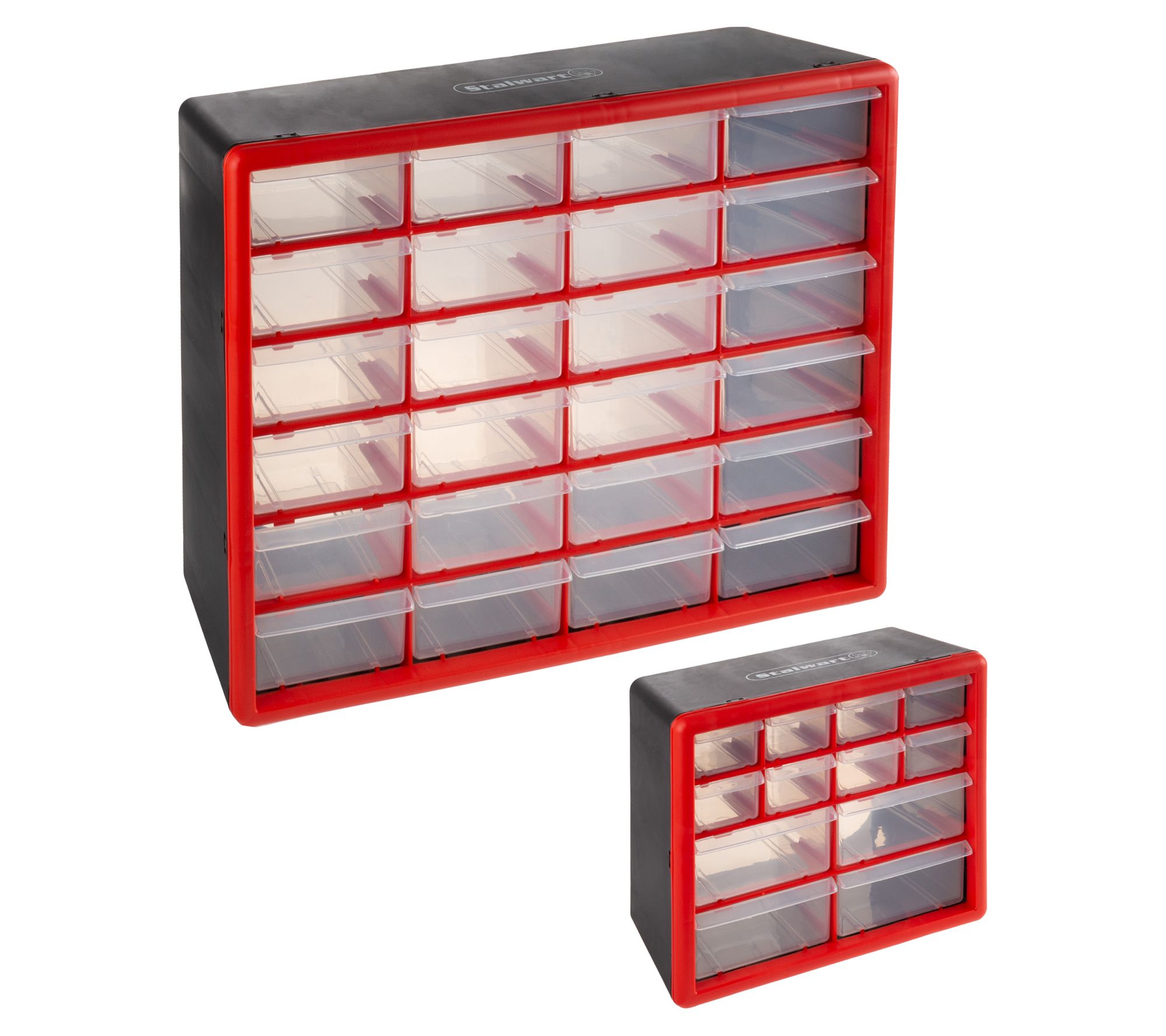 Stalwart 12 & 24 Drawer Desktop or Wall Mount Organizers