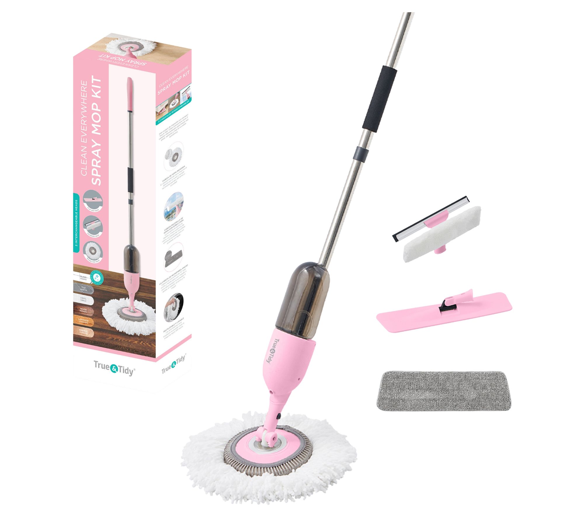 True & Tidy SPRAY-360 Clean Everywhere Spray Mop Kit
