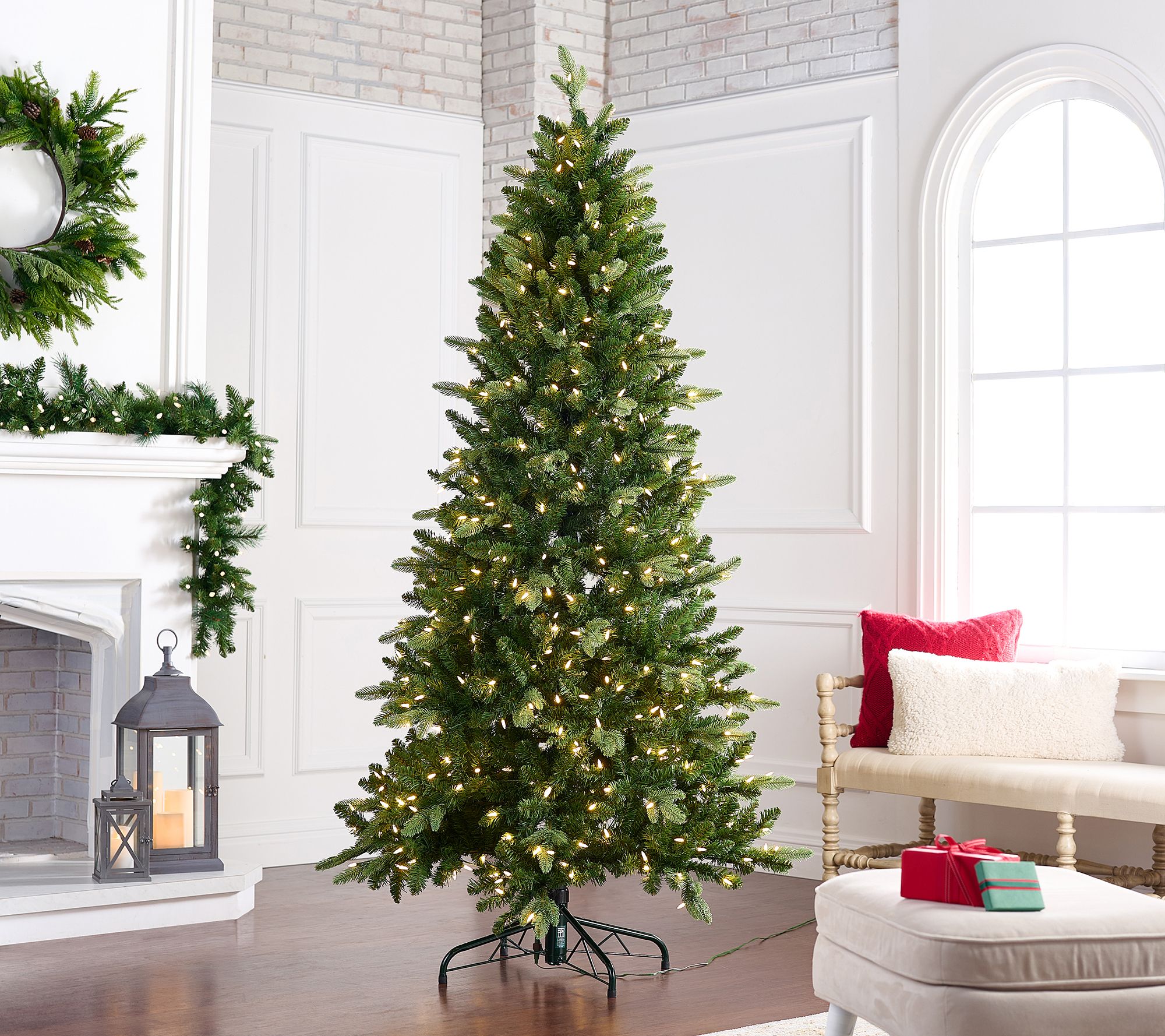 "As Is" Bethlehem Lights 8.5" Grn Color Flip LED Christmas Tree