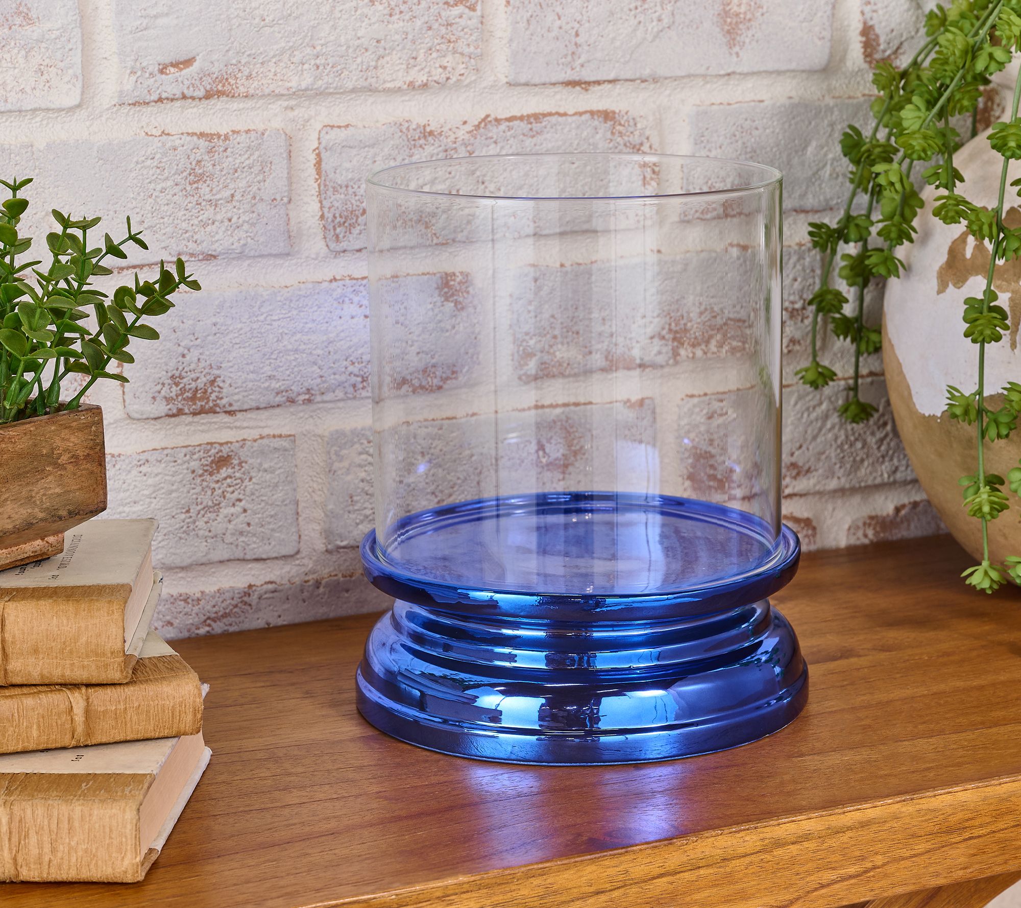 HomeWorx by Slatkin + Co. Midnight Blue Everyday Candle Hurricane