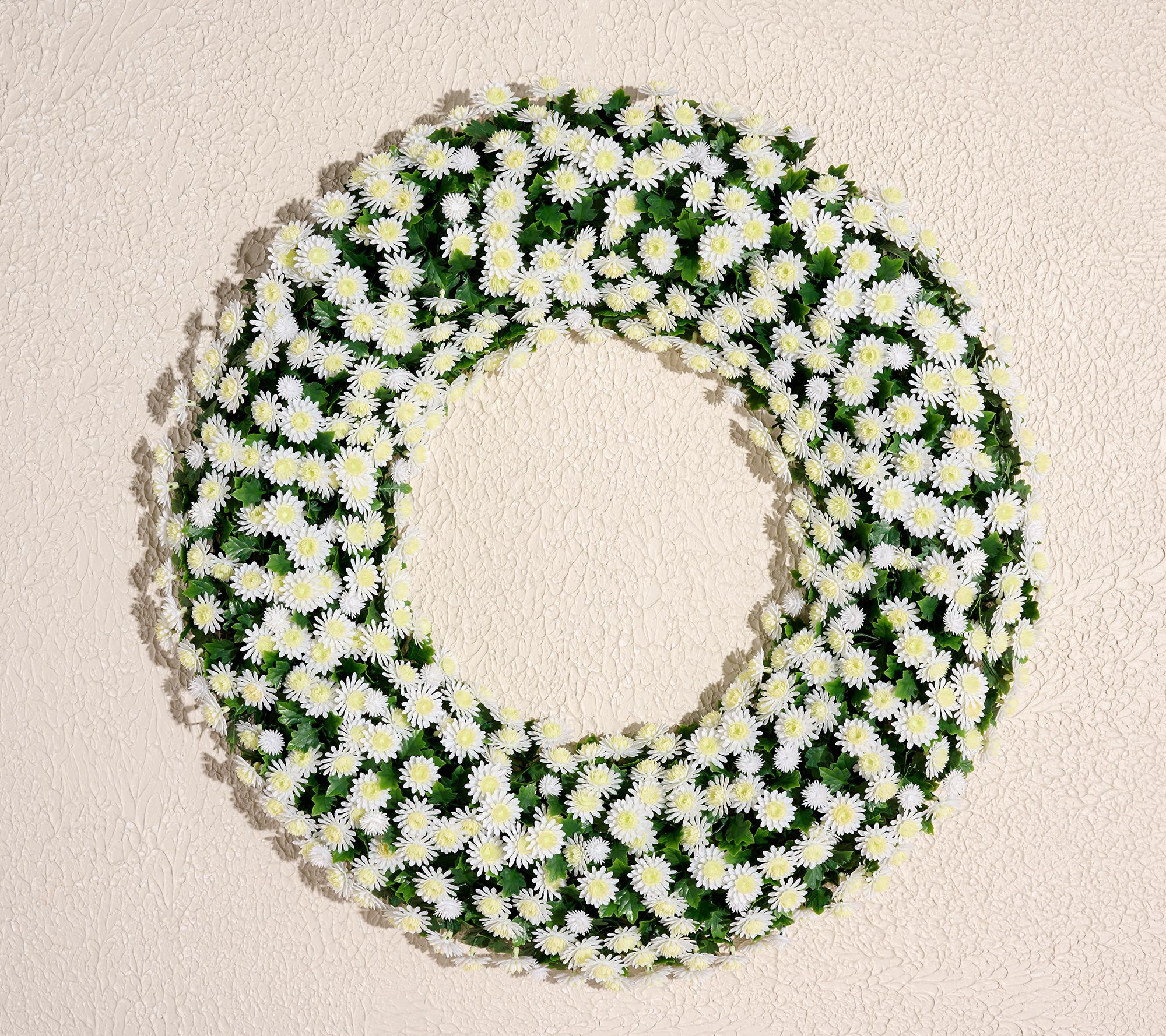Wicker Park Harvest Faux Mum Wreath