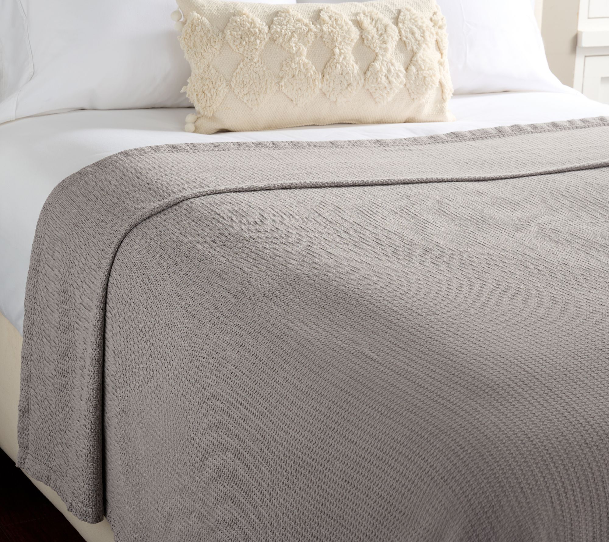Northern Nights 100% Cotton Waffle Textured Blanket - King