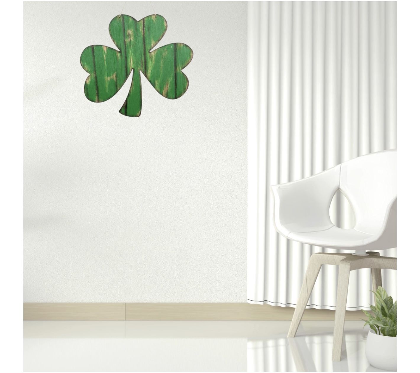 Young's Wood Shamrock Wall Art