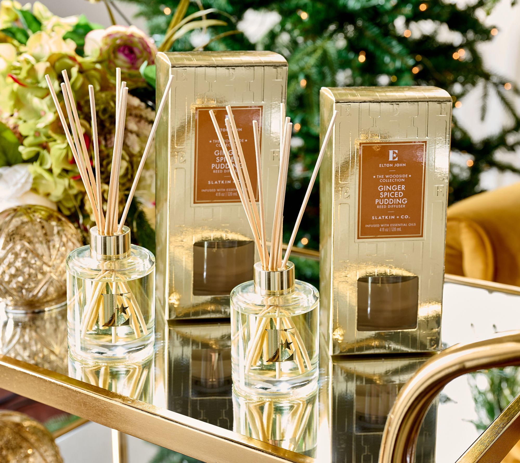 "As Is" Elton John by Slatkin + Co. Set of 2 Reed Diffusers