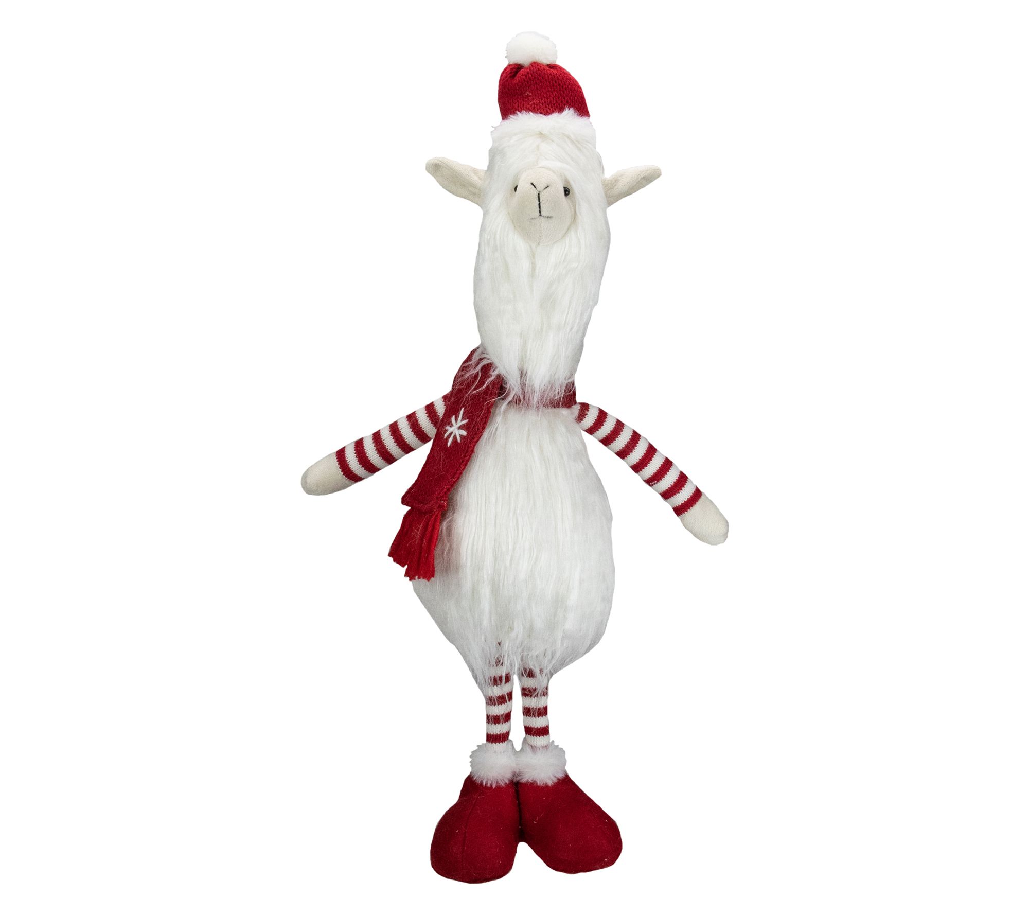 Northlight 26" Plush Standing Llama Christmas Figurine