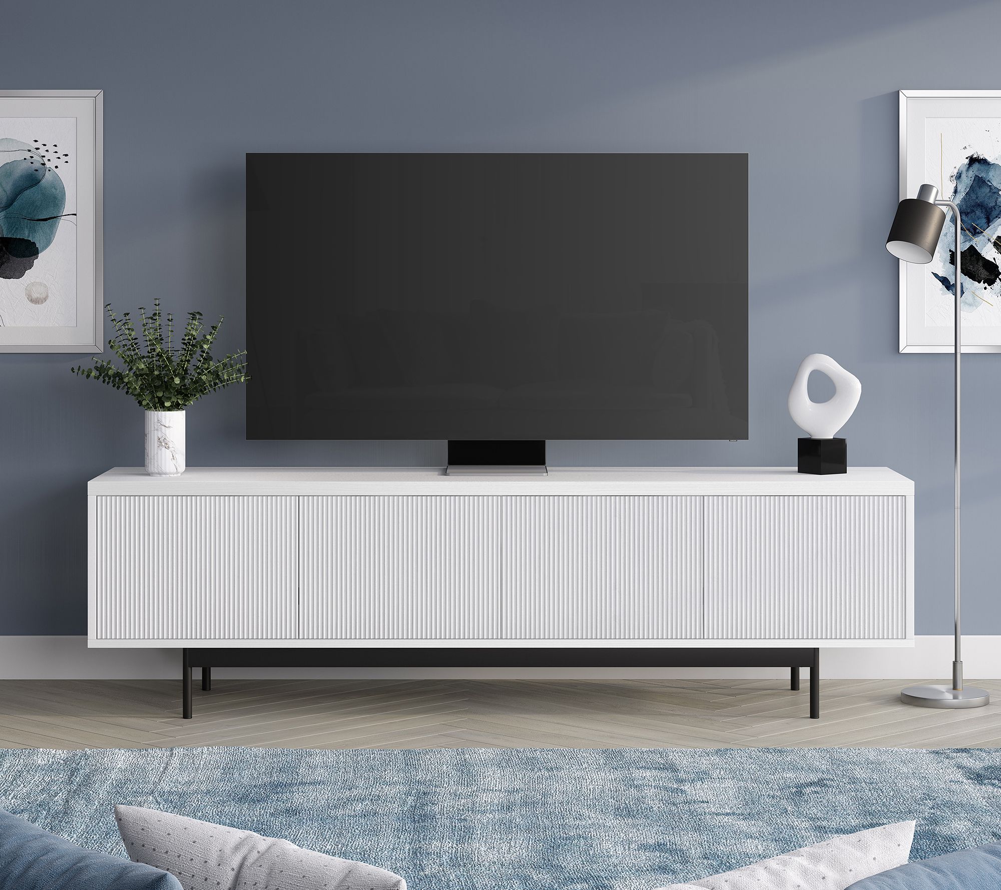 Hudson&Canal Whitman TV Stand for TV's up to 75lbs