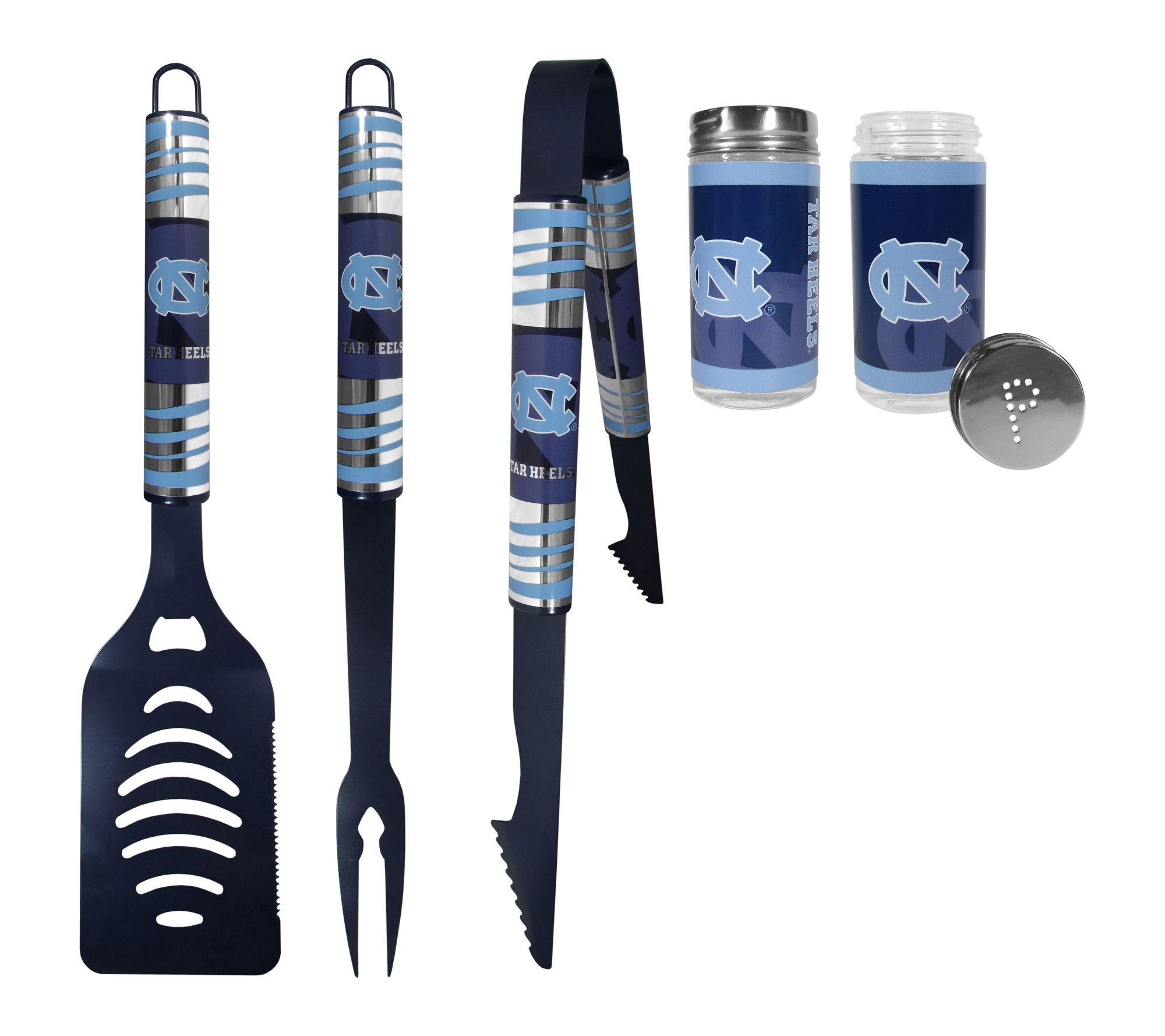 Siskiyou Sports College NCAA Color BBQ Tools with S&P Shakers