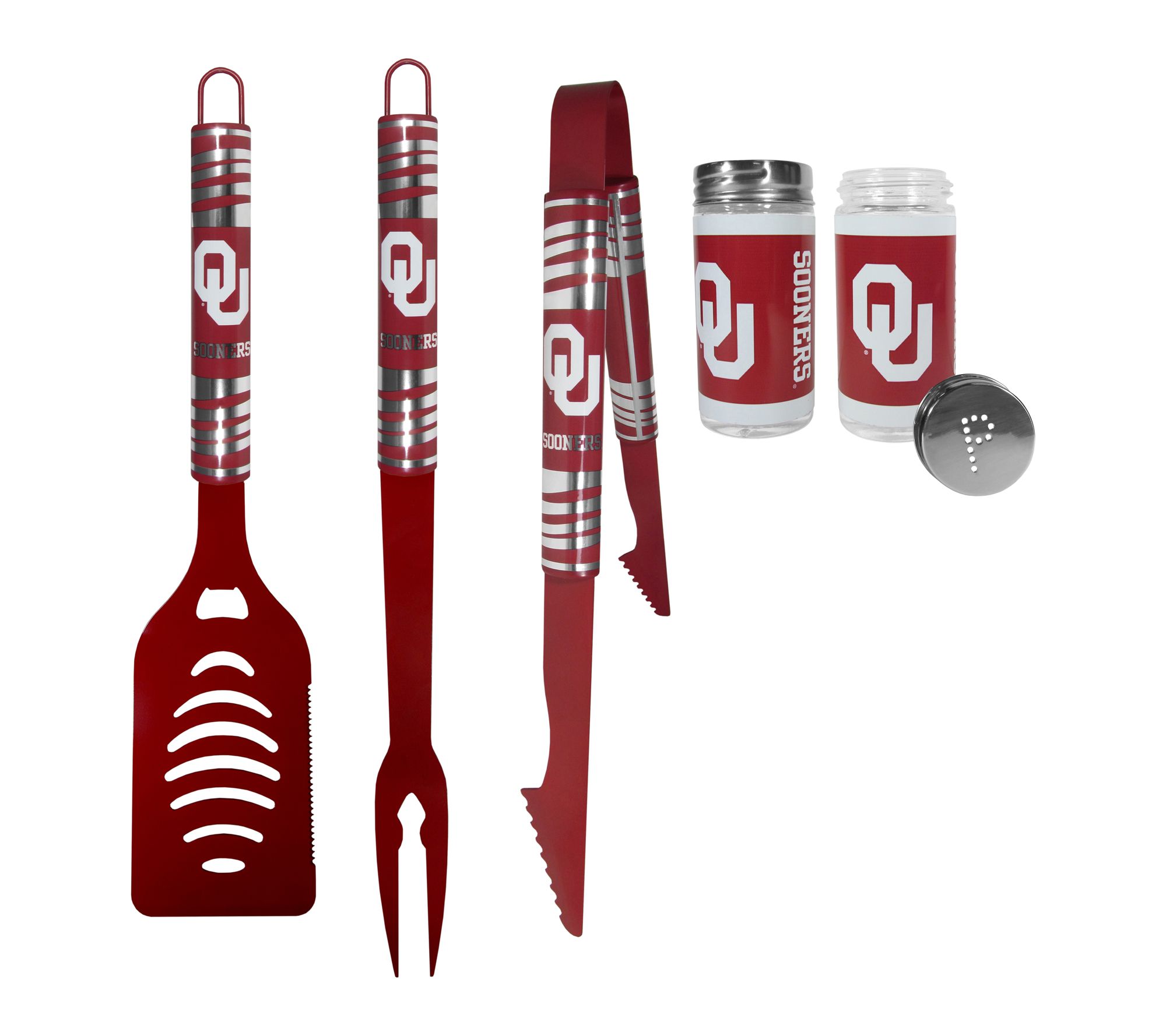Siskiyou Sports College NCAA Color BBQ Tools with S&P Shakers