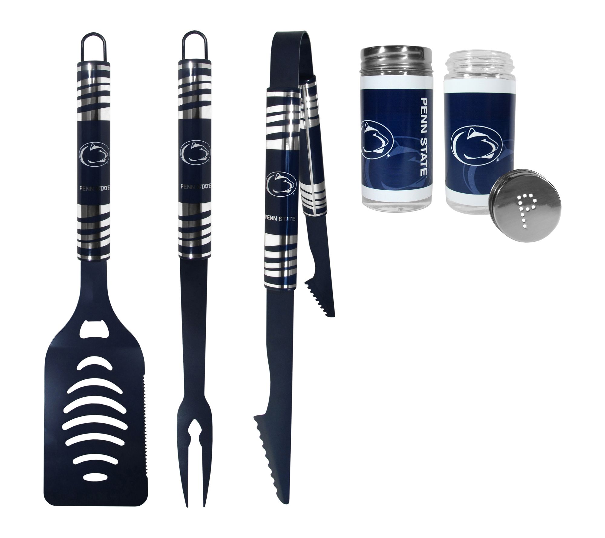 Siskiyou Sports College NCAA Color BBQ Tools with S&P Shakers