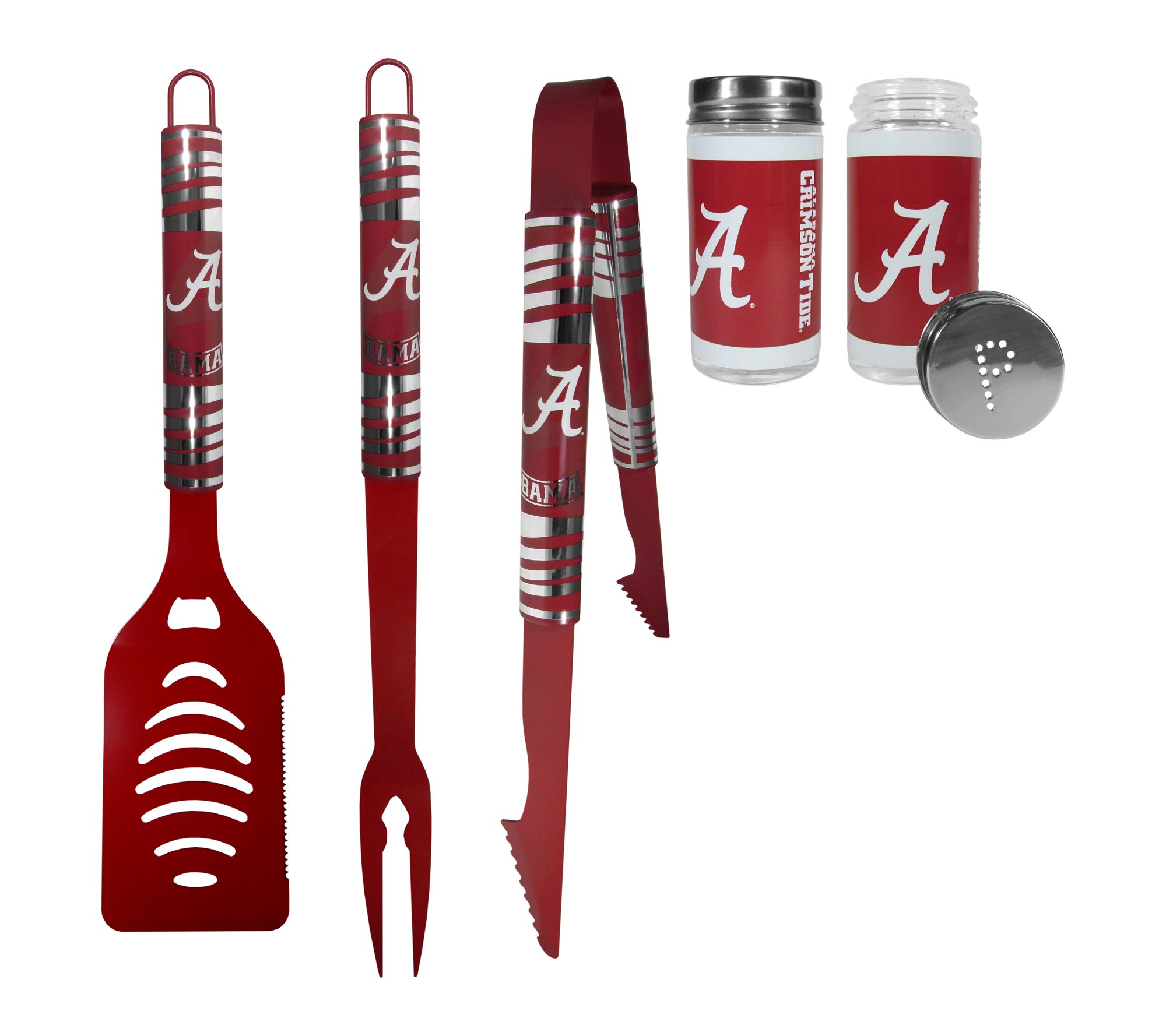 Siskiyou Sports College NCAA Color BBQ Tools with S&P Shakers