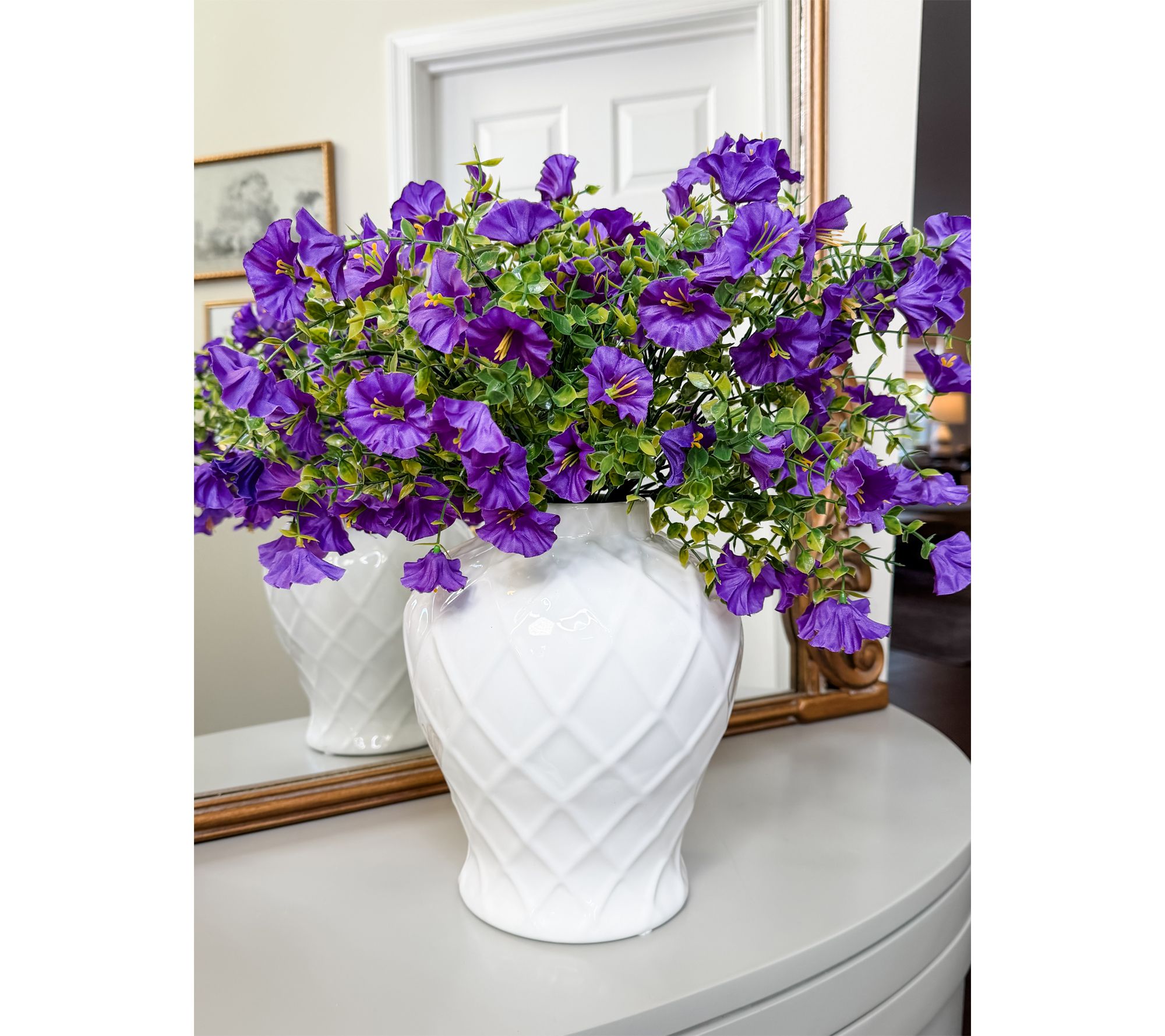 Simply Stunning S/4 14" Morning Glory Floral Stems by Janine Graff