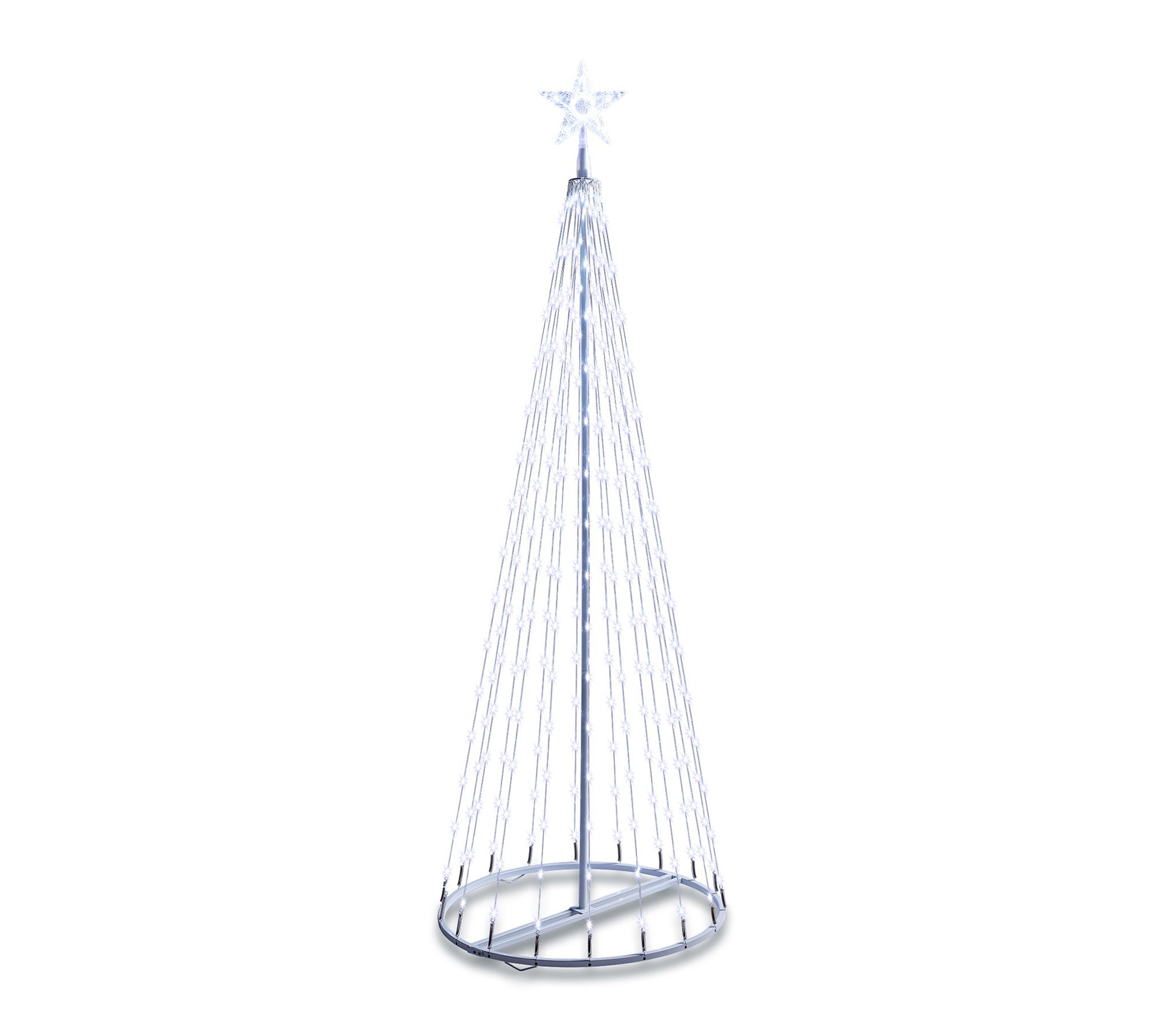 Joyfy 6ft Animated Christmas Cone Tree Yard Lights