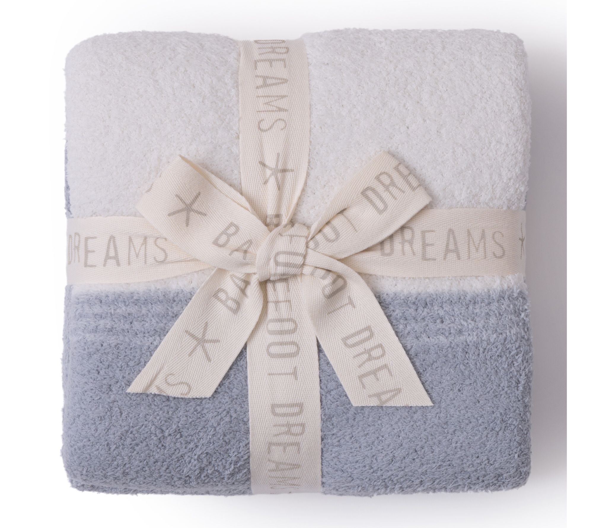 Barefoot Dreams CozyChic Costa Block Stroller Blanket 30 x 40