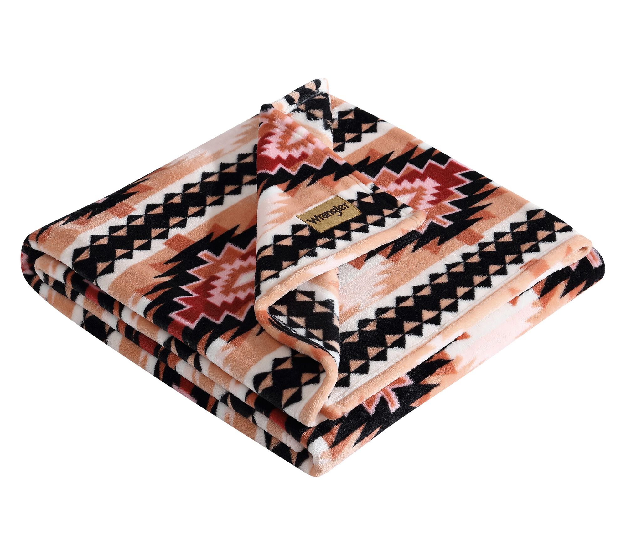 Wrangler Plains Creek Pink Ultra Plush Fleece 50"X70" Throw