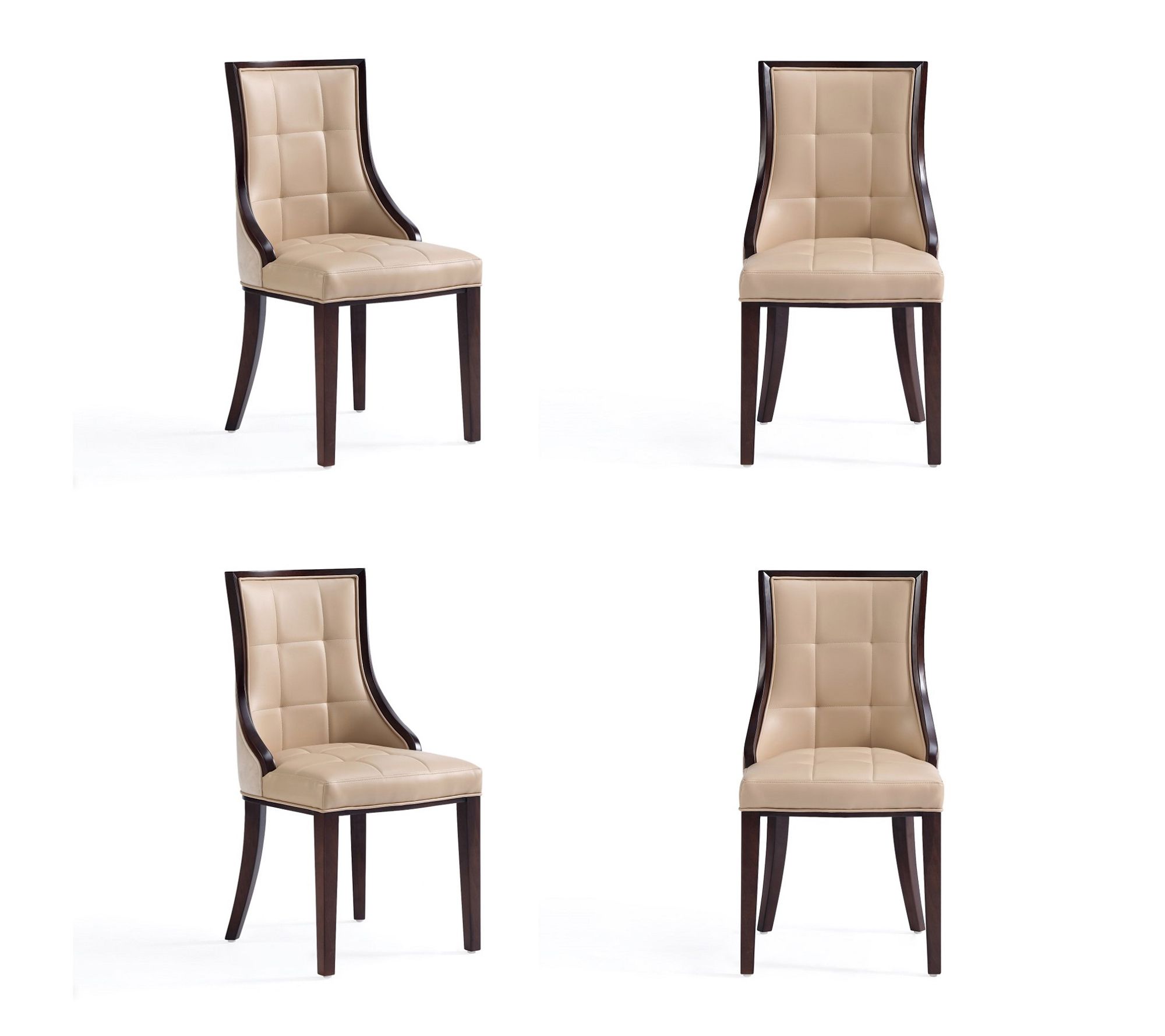 Manhattan Comfort Fifth Avenue Wood Dining Chair - Set of 4