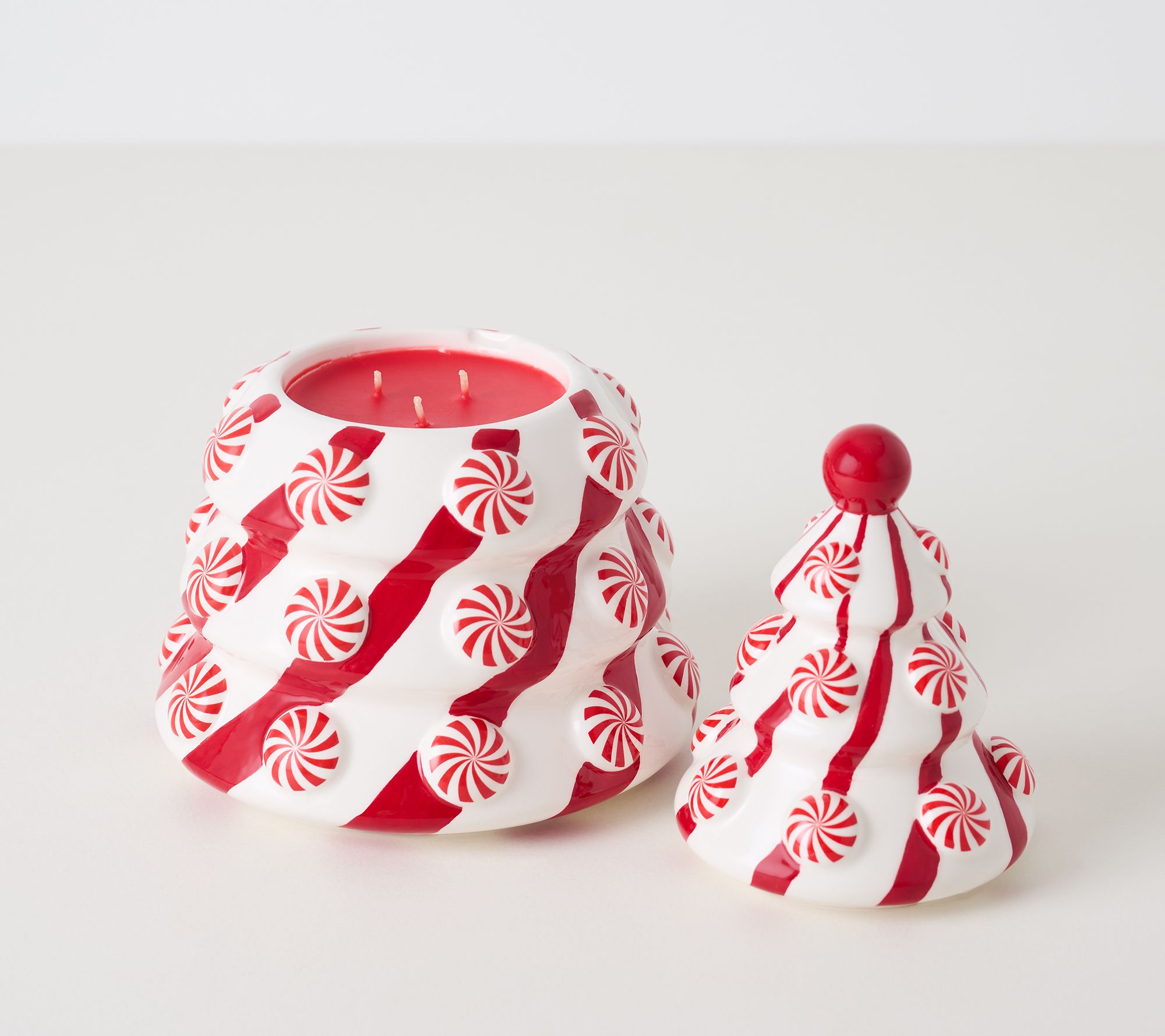 HomeWorx by Slatkin + Co. 14oz Peppermint Swirl Tree Candle