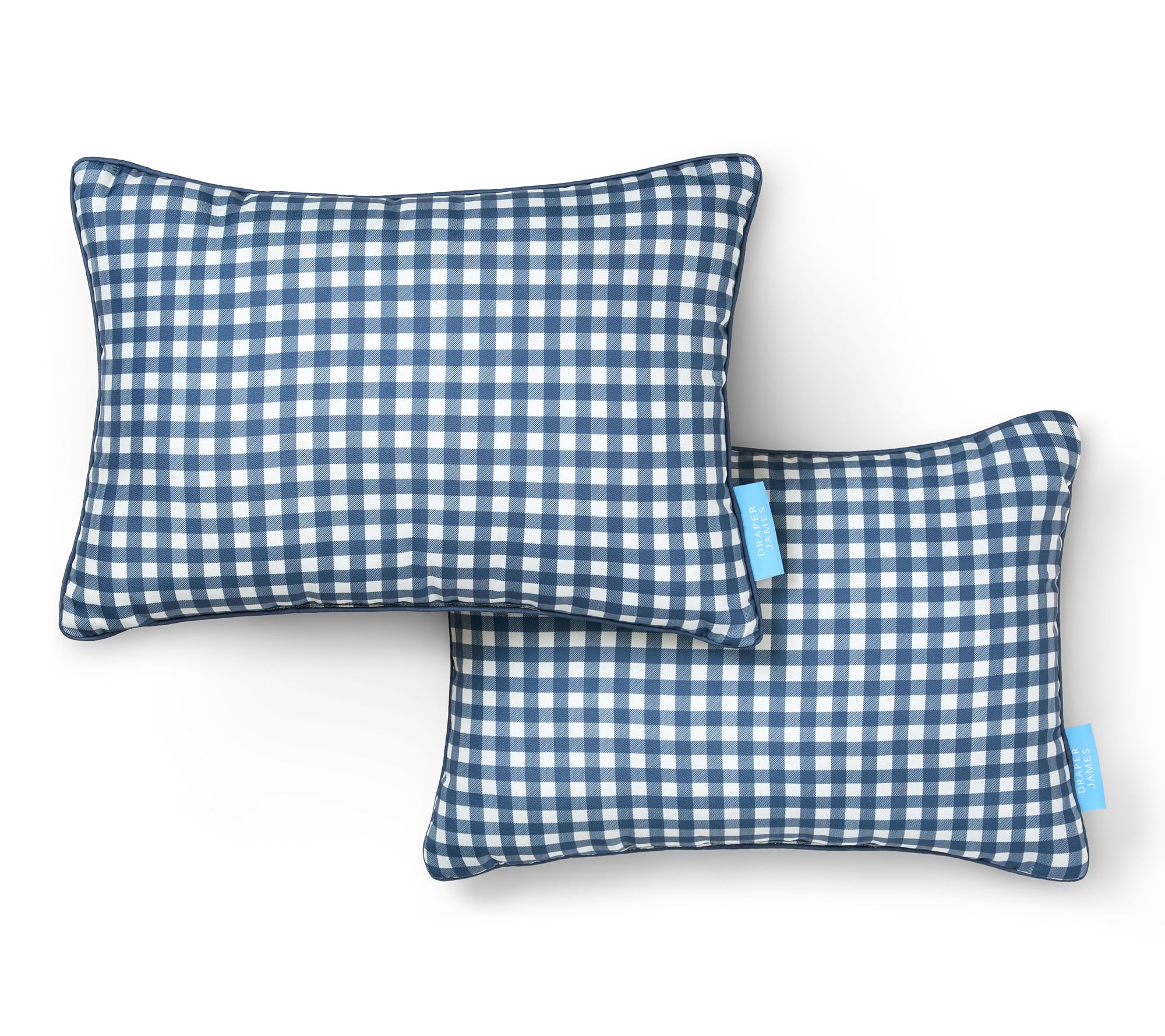 Draper James Gingham 14"x20" Outdoor Pillow 2-Pack
