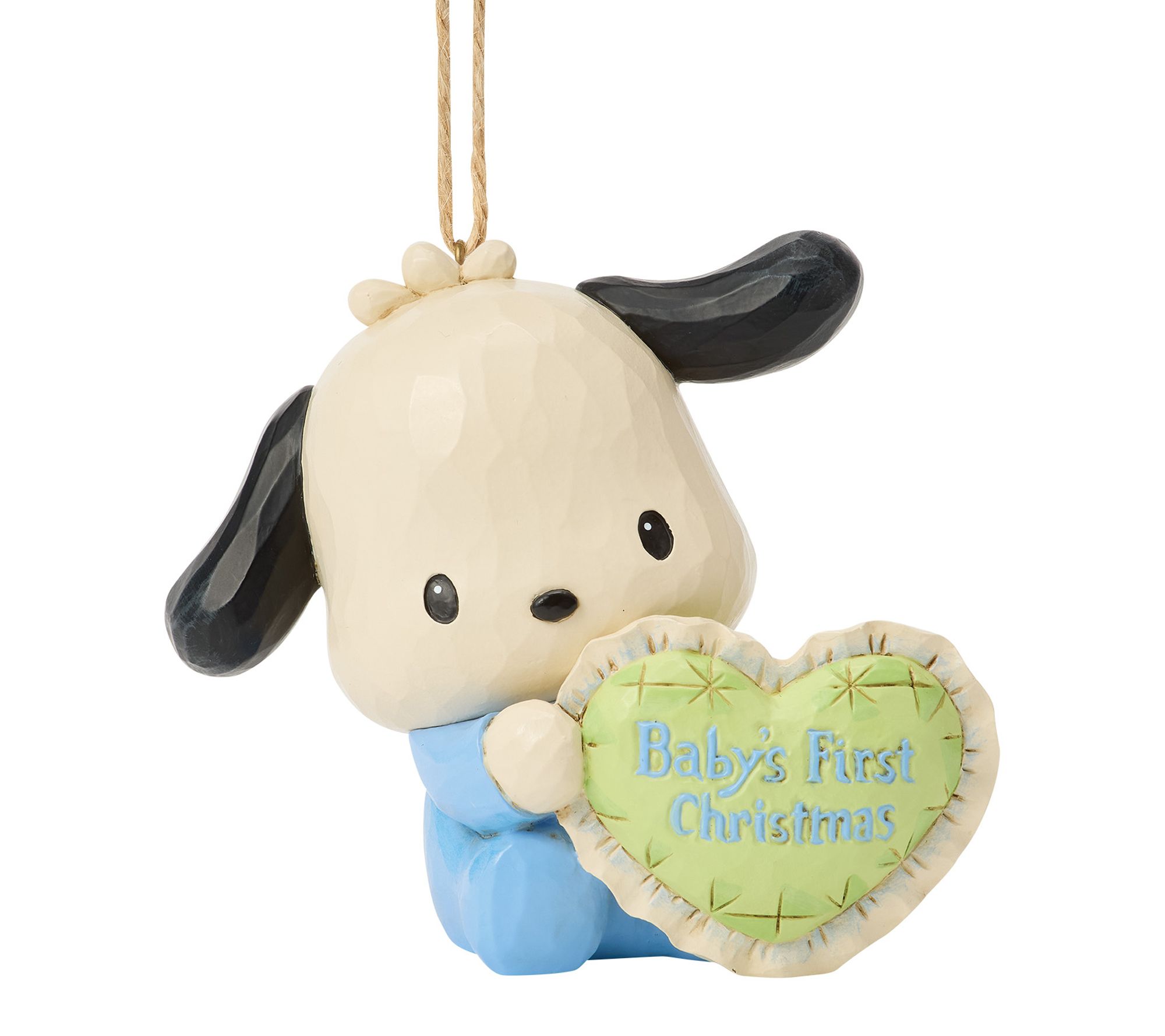 Jim Shore Sanrio Pochacco Baby's First Christmas Ornament
