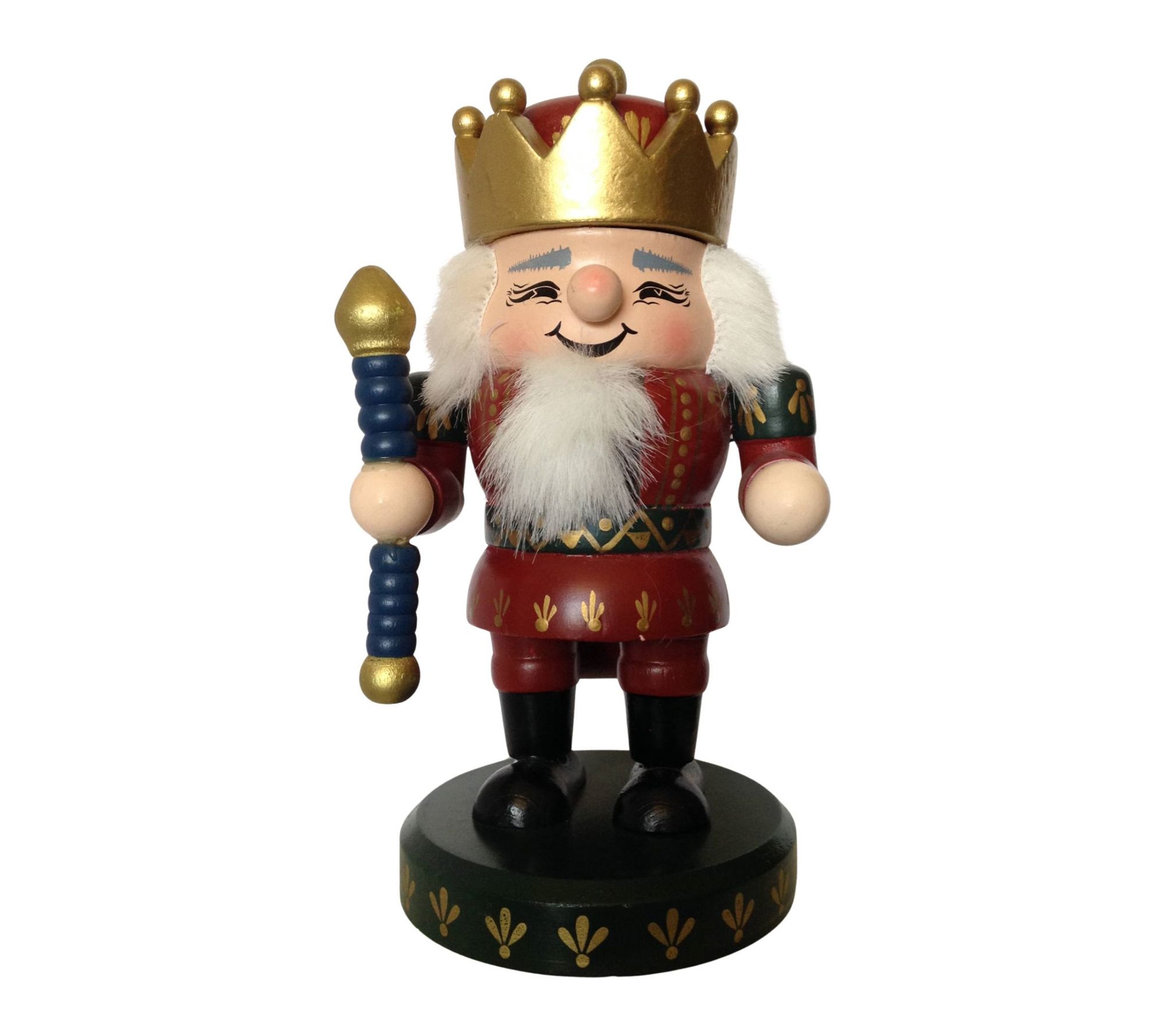 The Whitehurst Co. Wooden KING Nutcracker, 6" tall