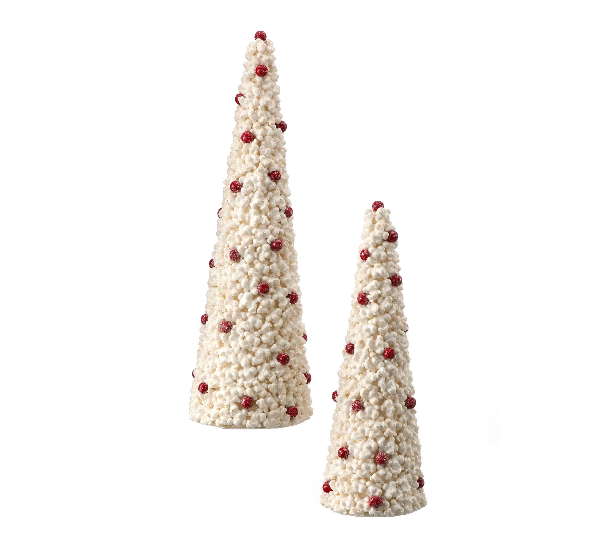 15"-18" Sugar Popcorn/Berry Tree Set of 2 by Valerie