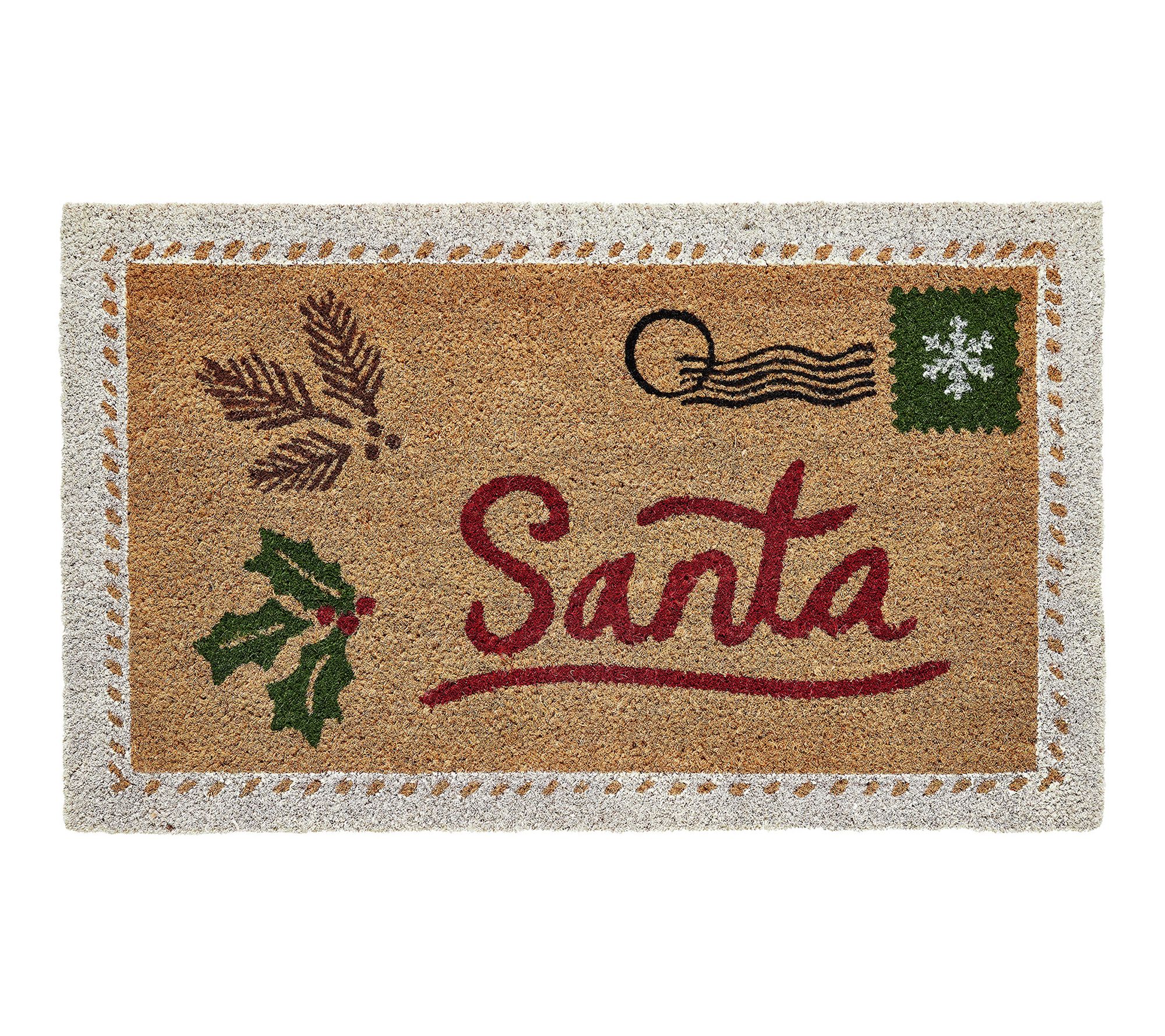 Hallmark Holiday Santa Letter Coir Doormat, 18" x 30"