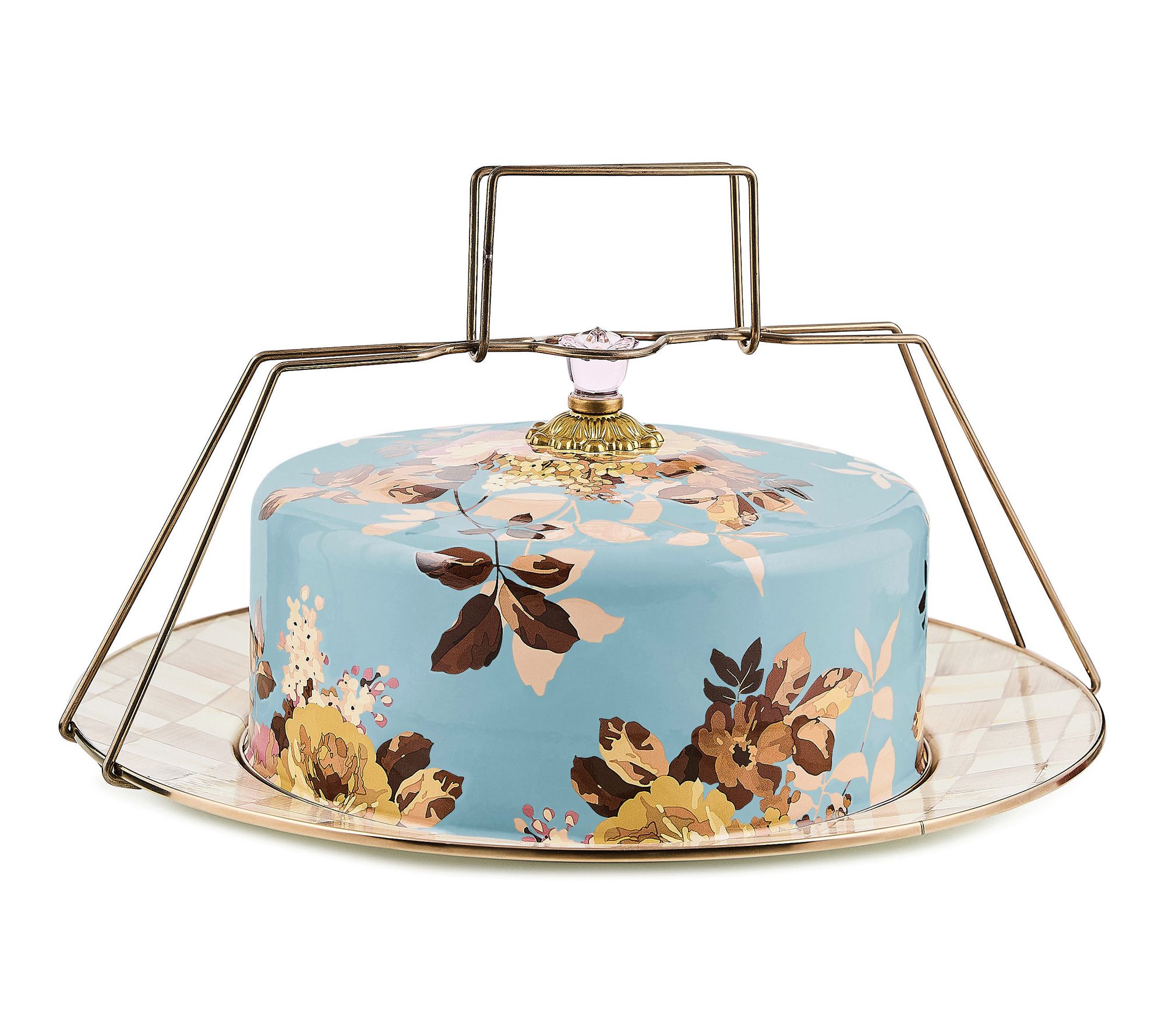 MacKenzie- Childs Wild Rose Cake Carrier