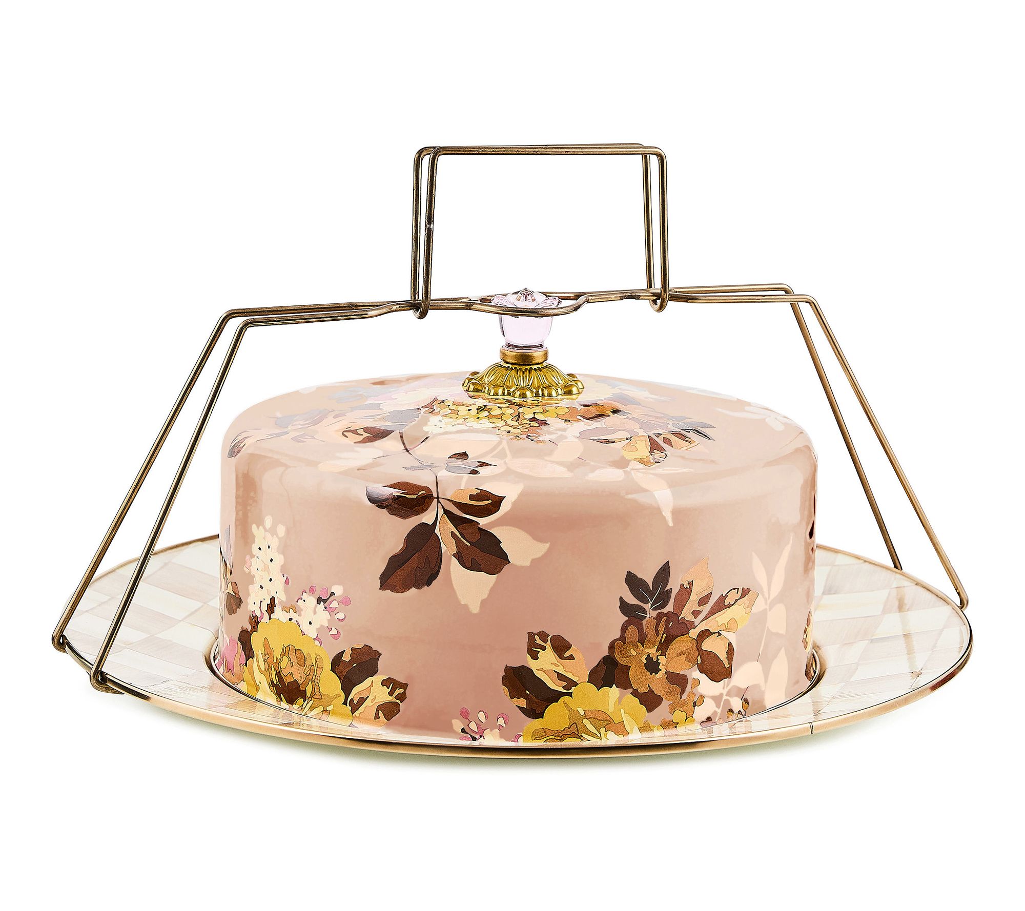 MacKenzie- Childs Wild Rose Cake Carrier